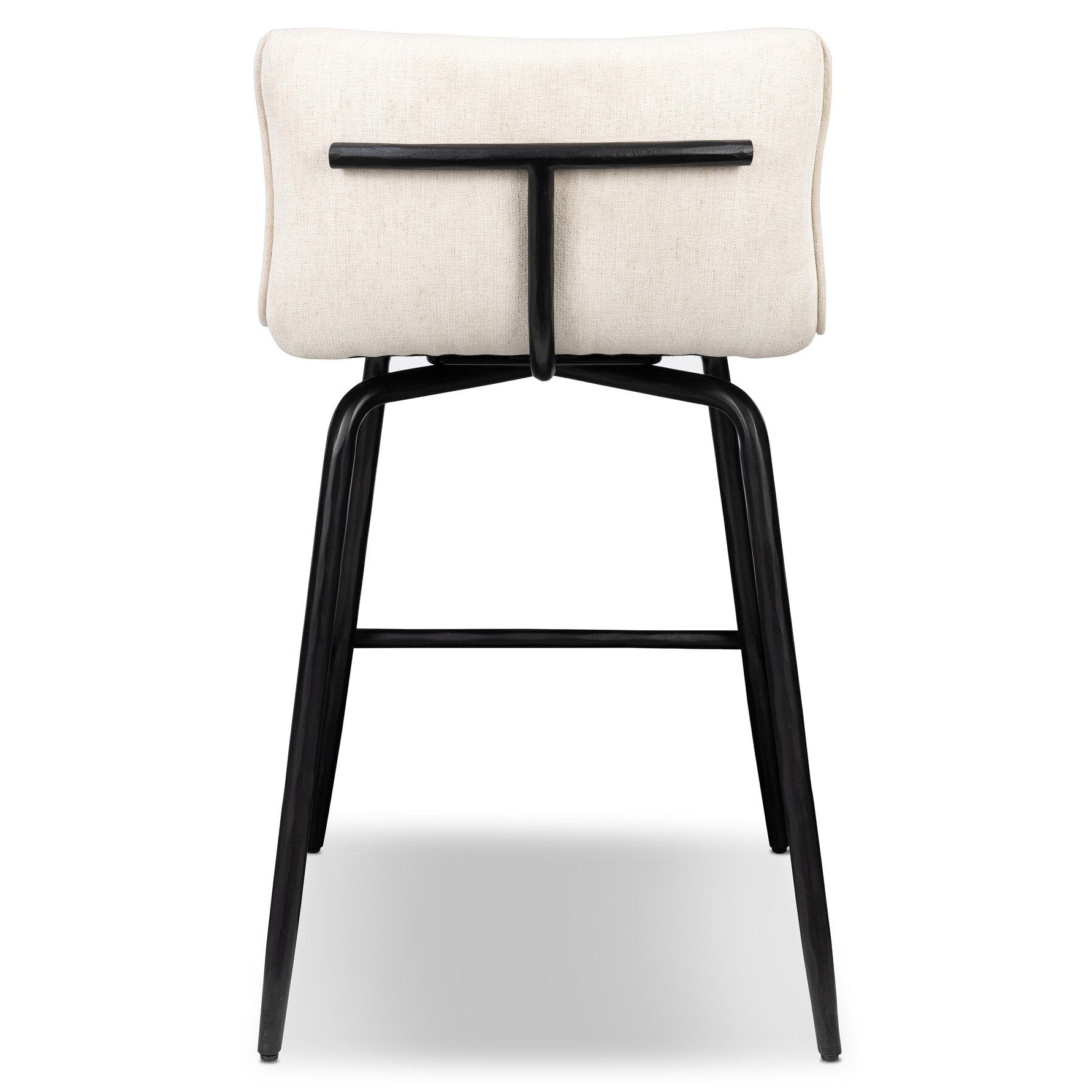 Four Hands Ridley Crypton Nomad Snow Swivel Counter Stool - back view