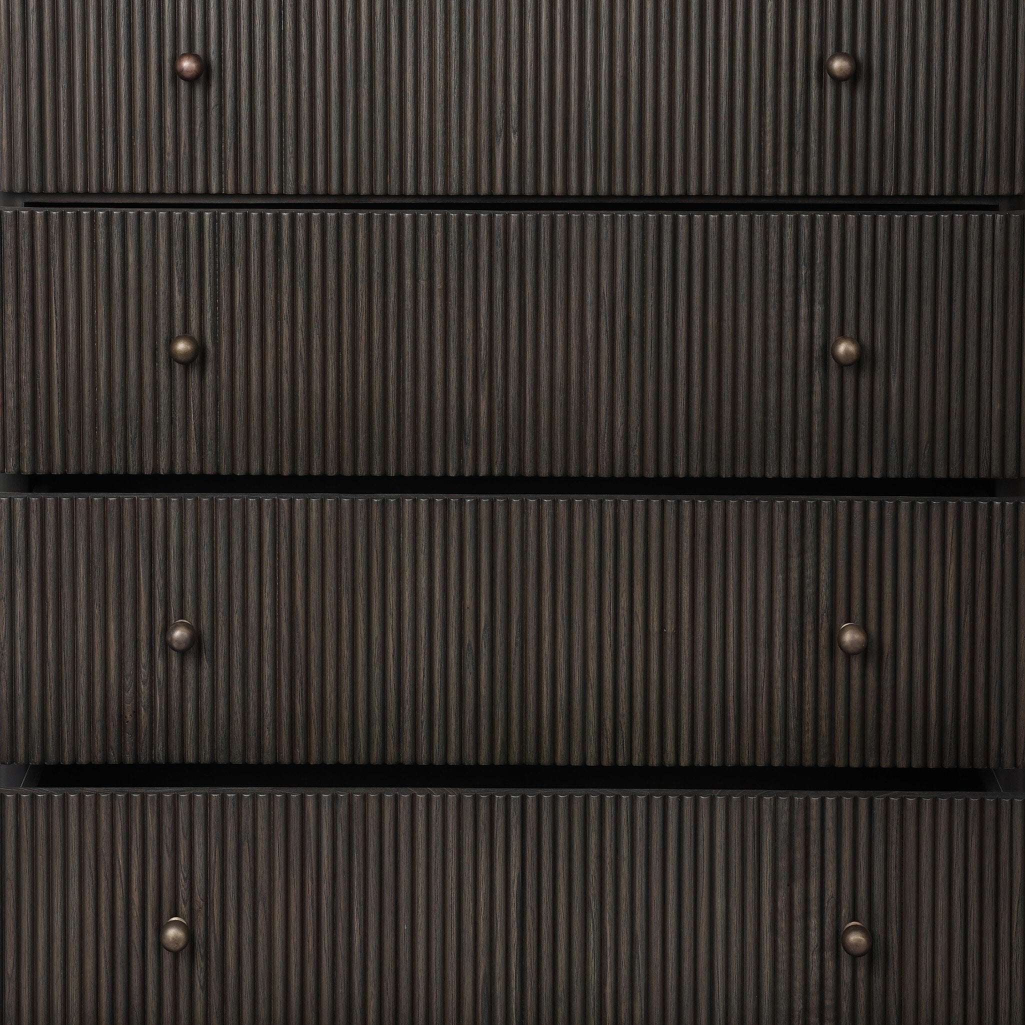 Four Hands Ona Smoked Black Mindi 6-Drawer Dresser - detail view 4