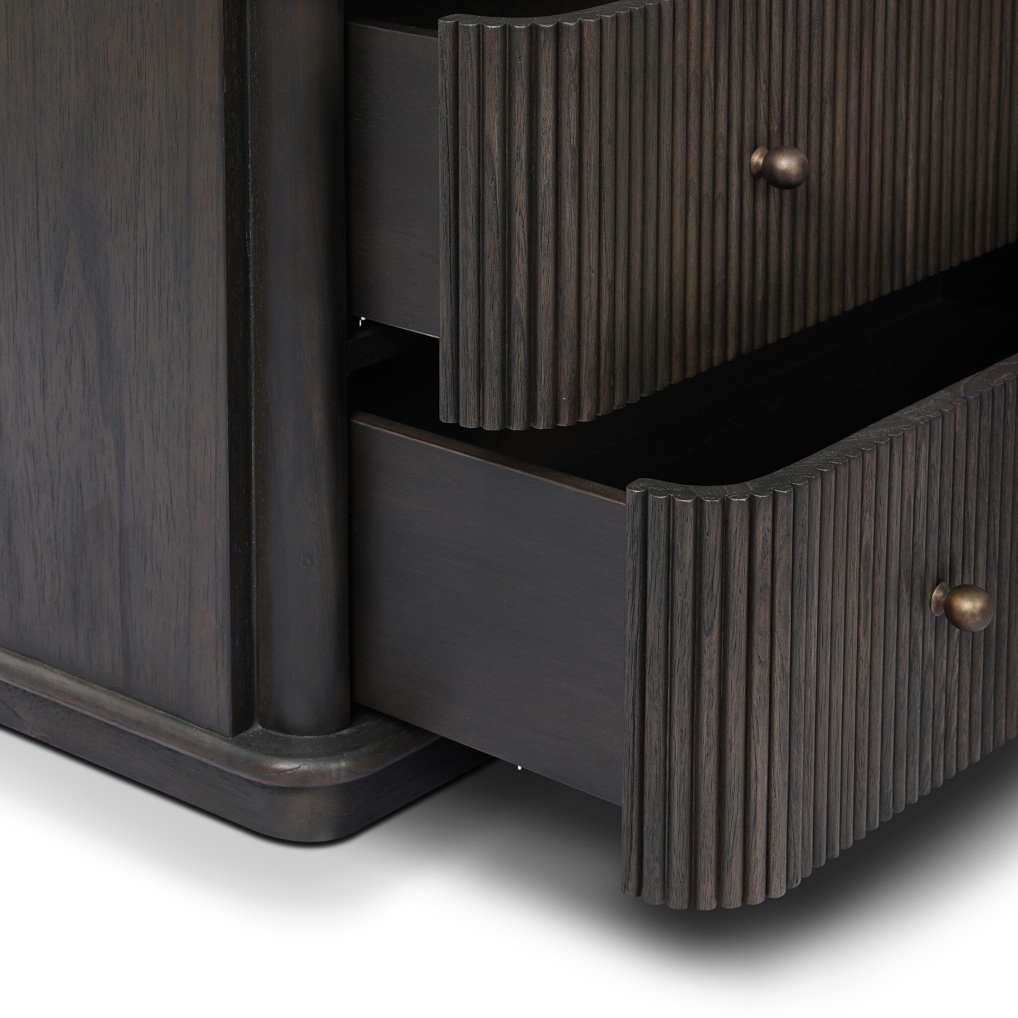 Four Hands Ona Smoked Black Mindi Tall Dresser - detail view 5