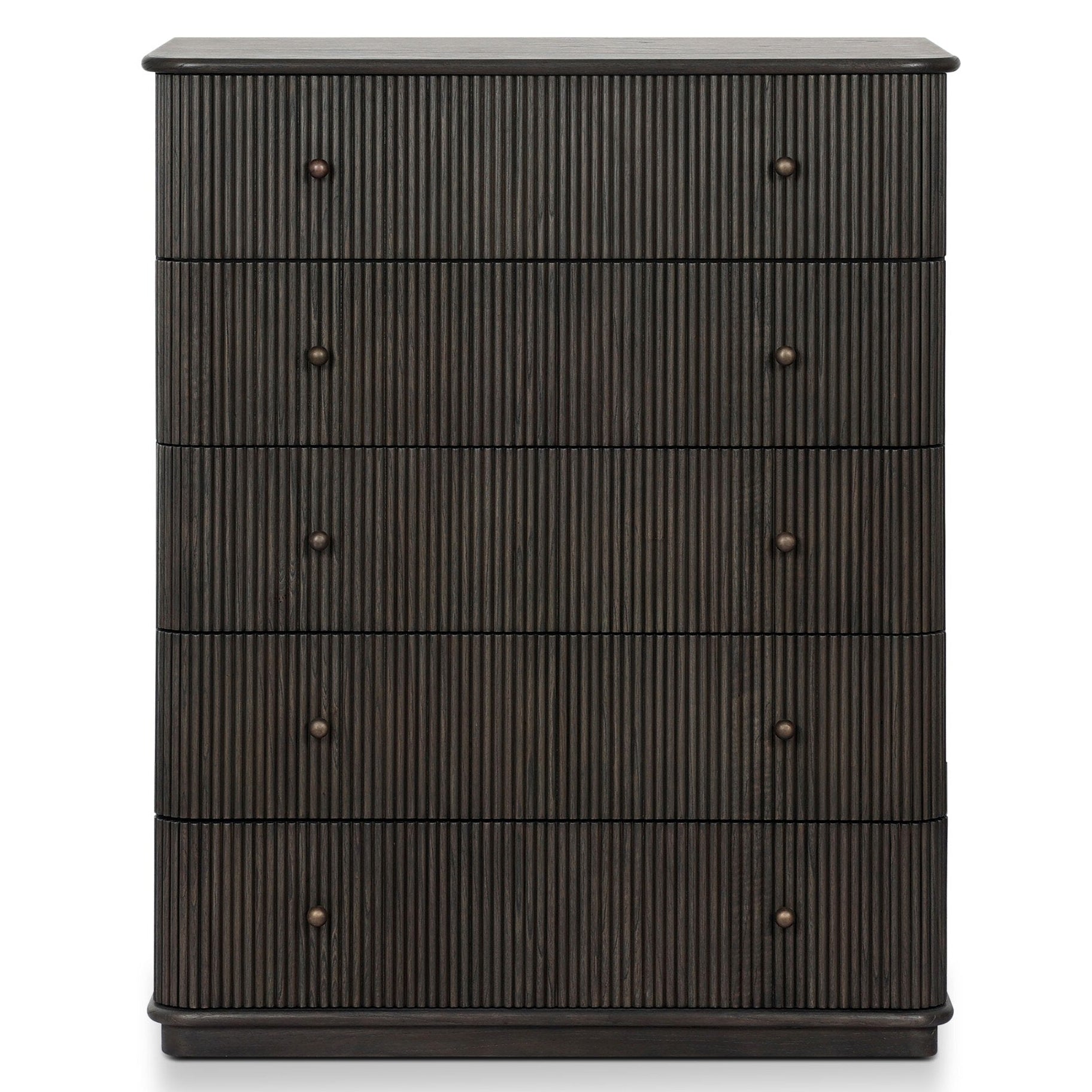 Four Hands Ona Smoked Black Mindi Tall Dresser - front view