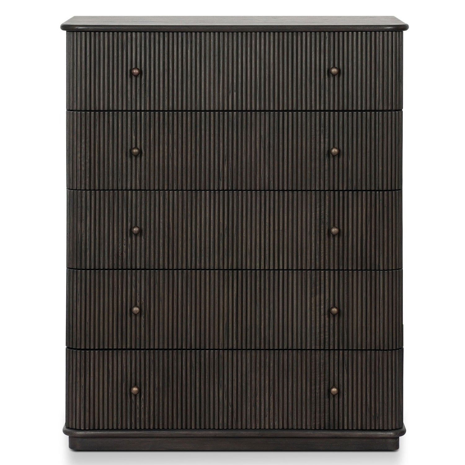 Four Hands Ona Smoked Black Mindi Tall Dresser - front view