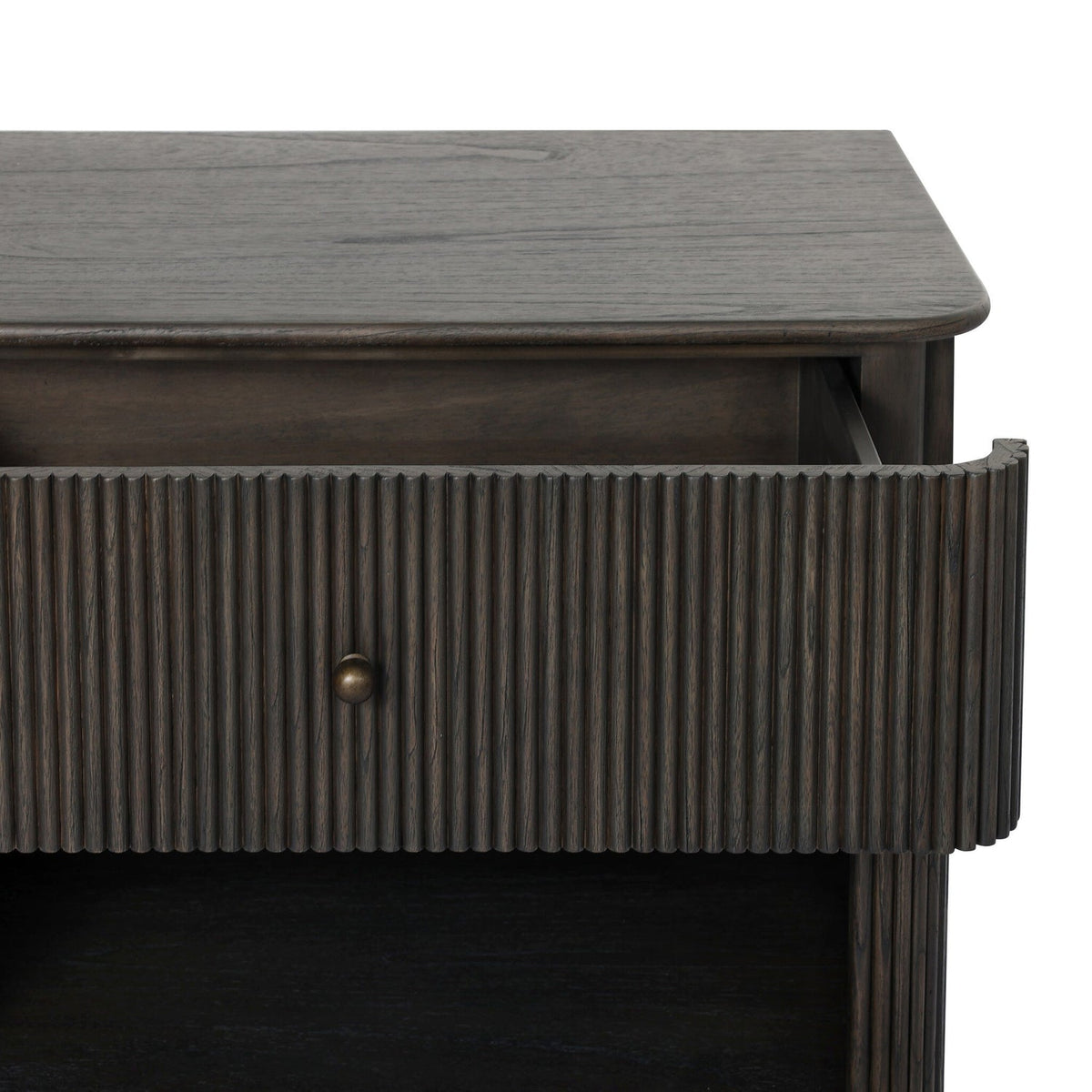 Four Hands Ona Smoked Black Mindi Nightstand - detail view 5
