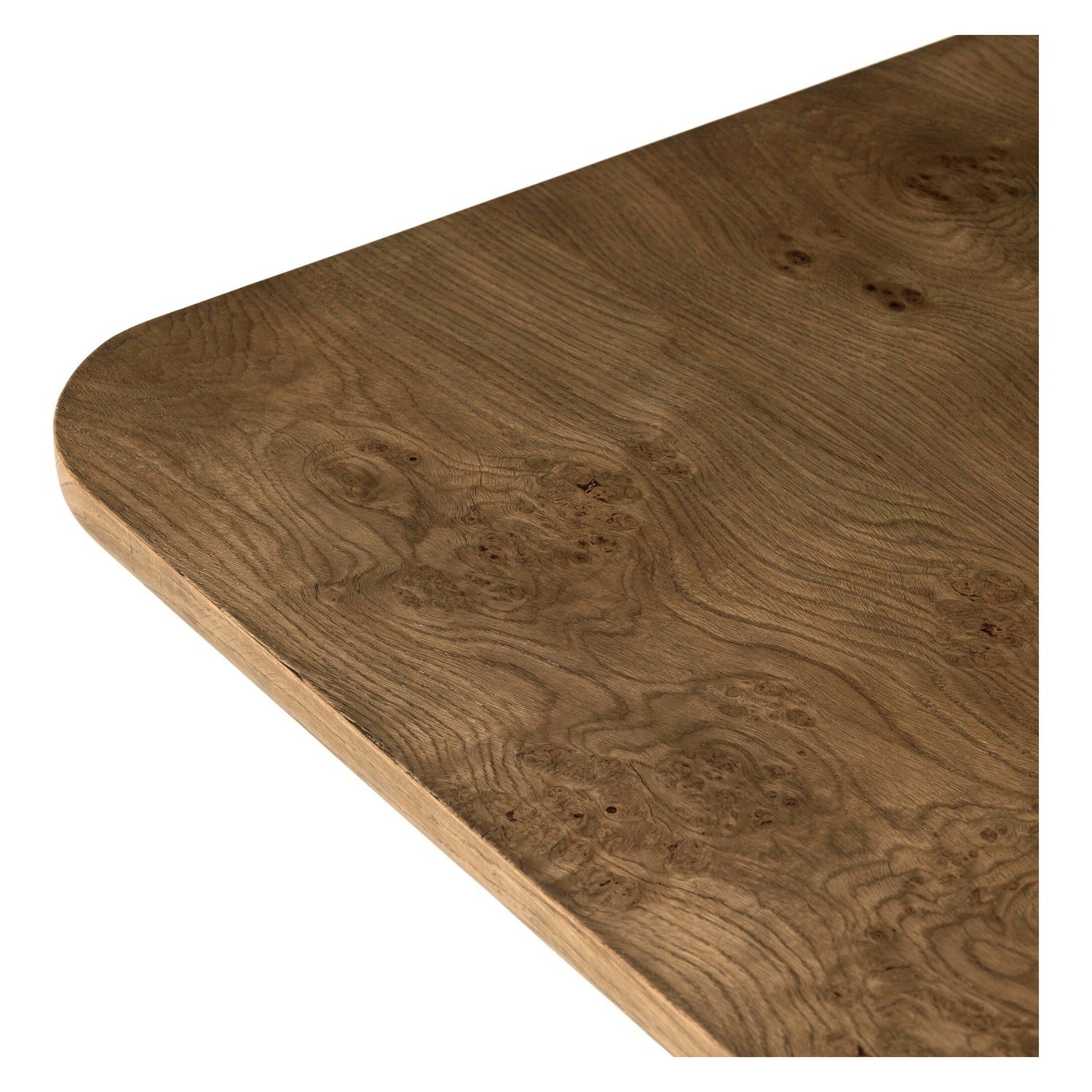Four Hands Morley Rye Medium Burl Dining Table