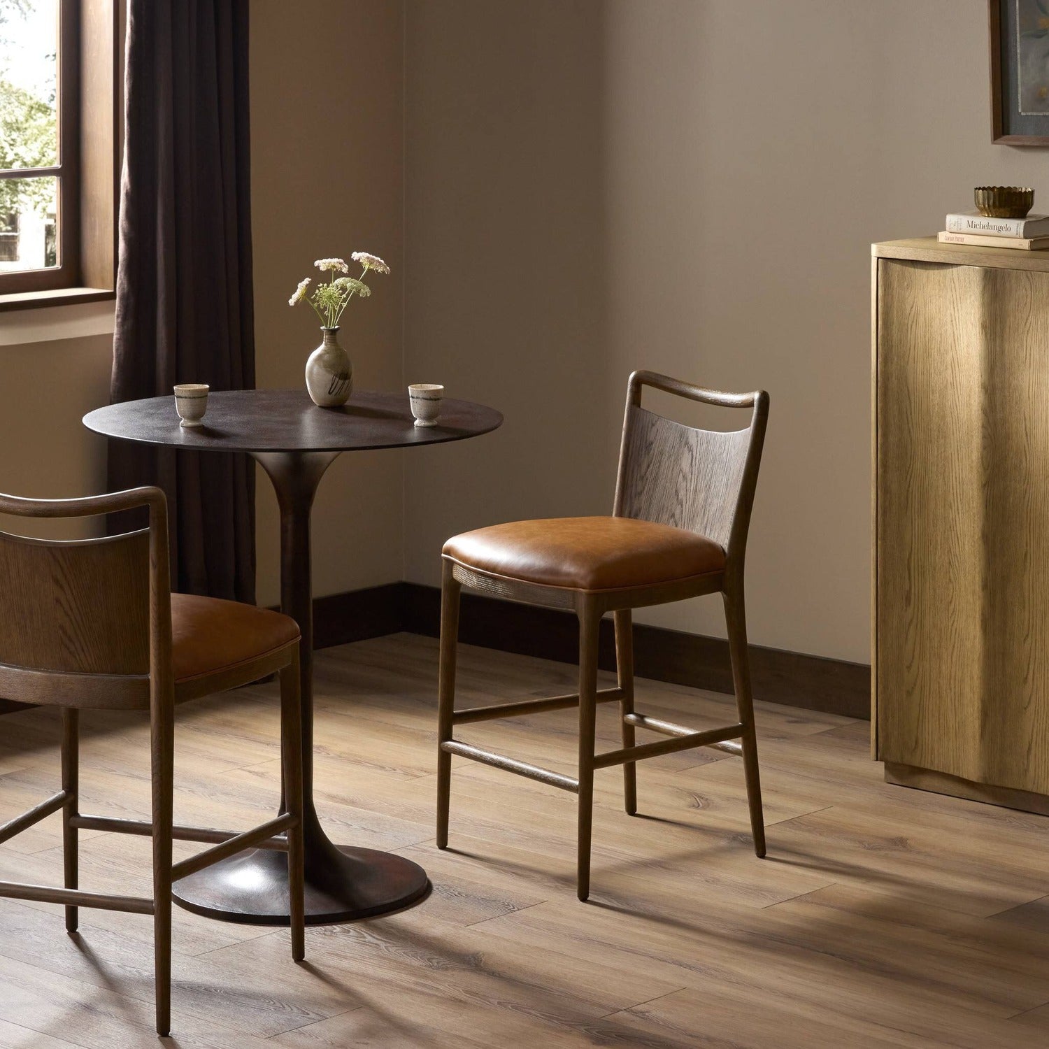 Four Hands Jessen Sonoma Chestnut Counter Stool Set of 2