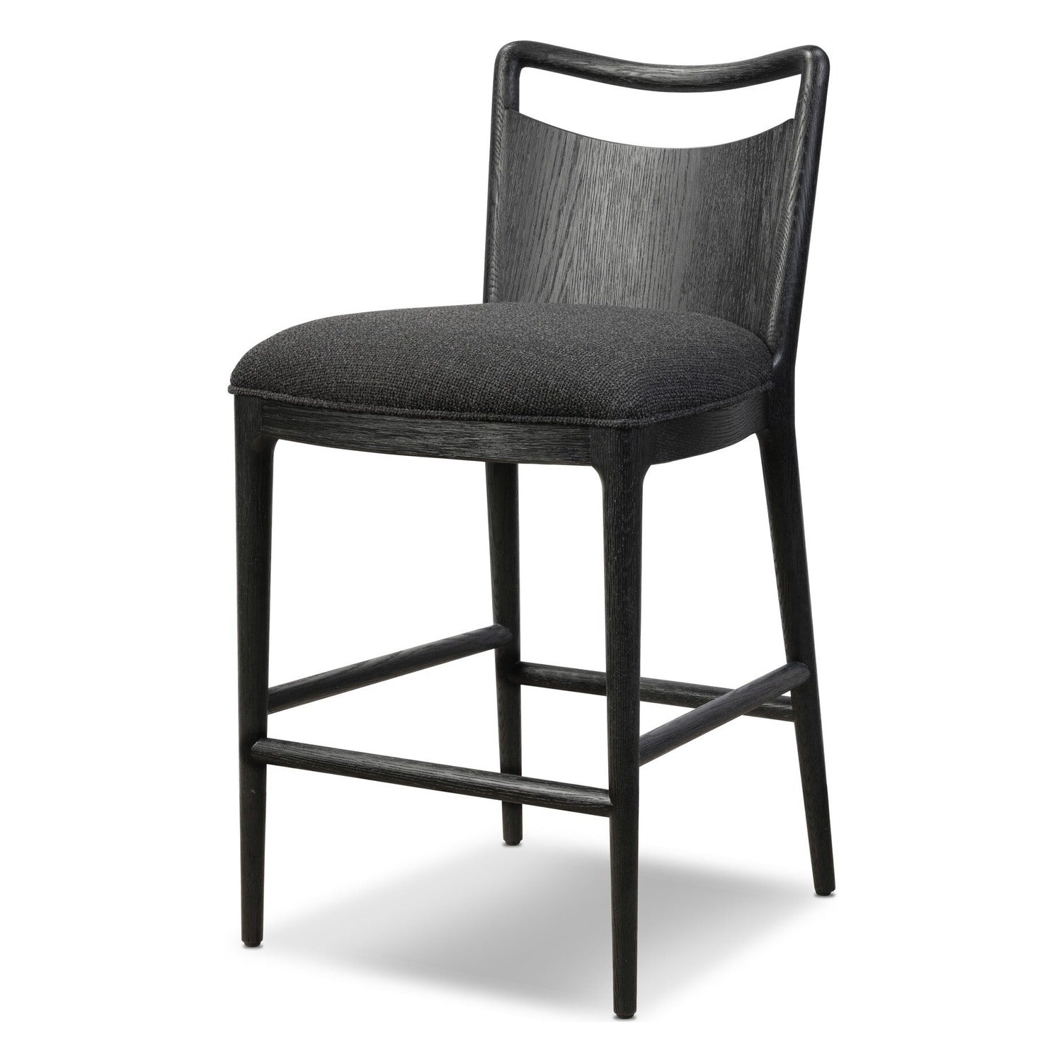 Four Hands Jessen Gibson Black Counter Stool Set of 2