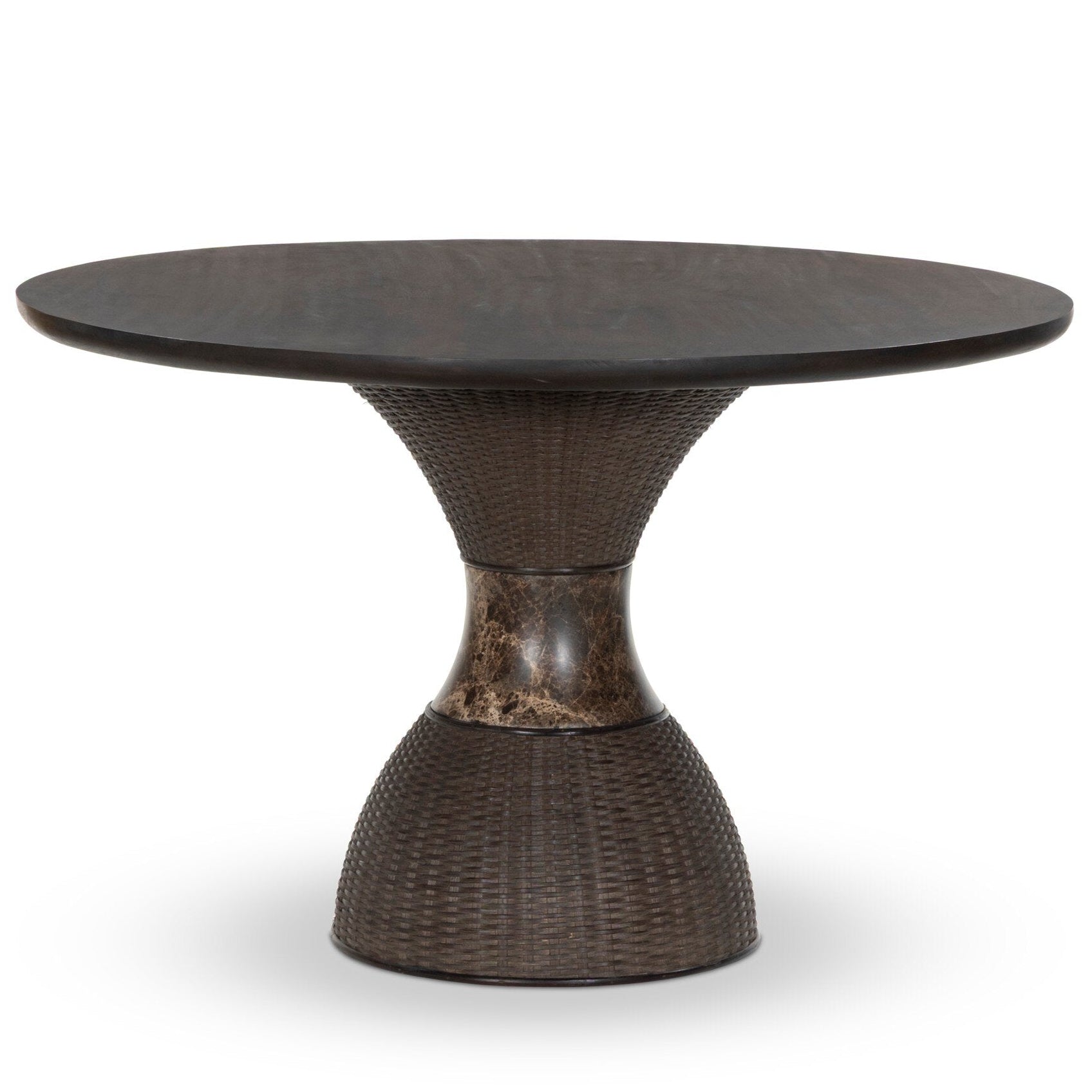 Four Hands Lono Espresso Mango Dining Table side view