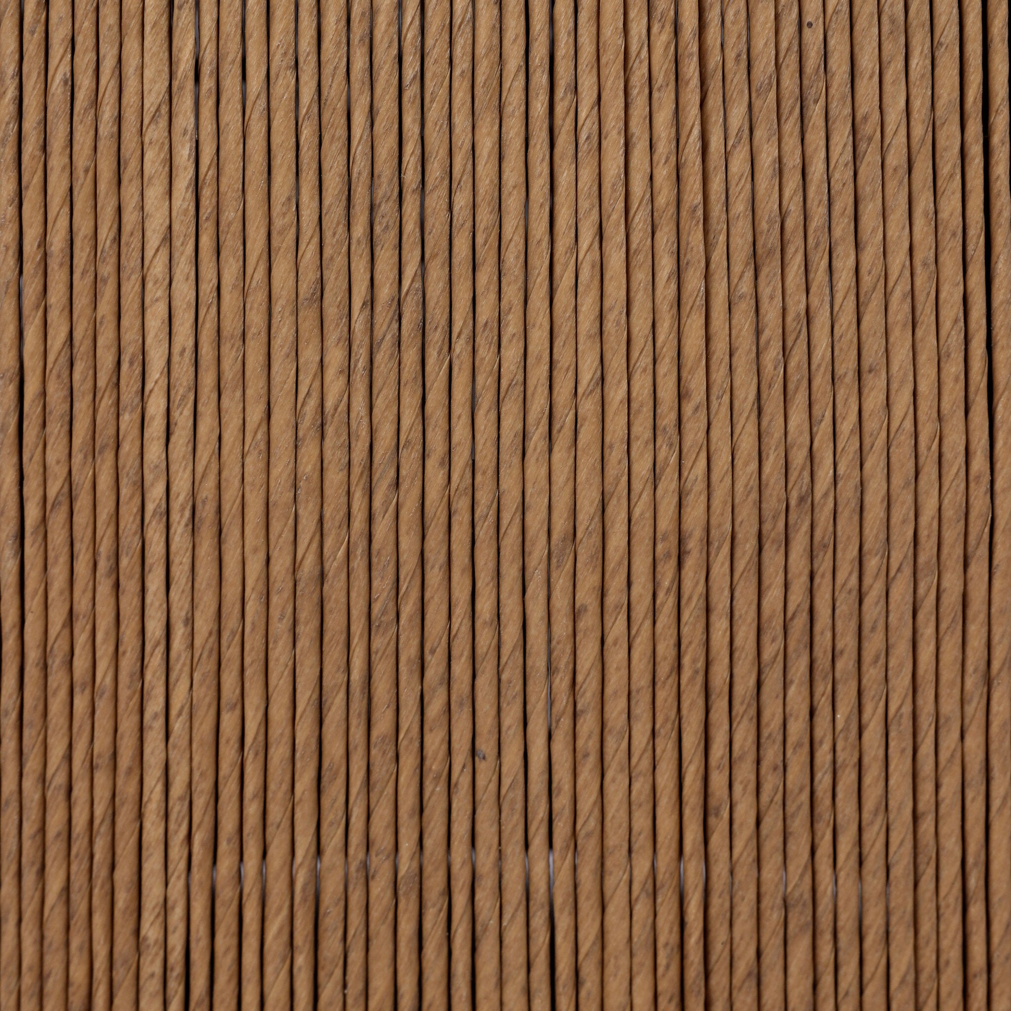 Four Hands Taum Outdoor Coffee Table in textured sand vertical-weave, close-up detail of cord weave, view 7