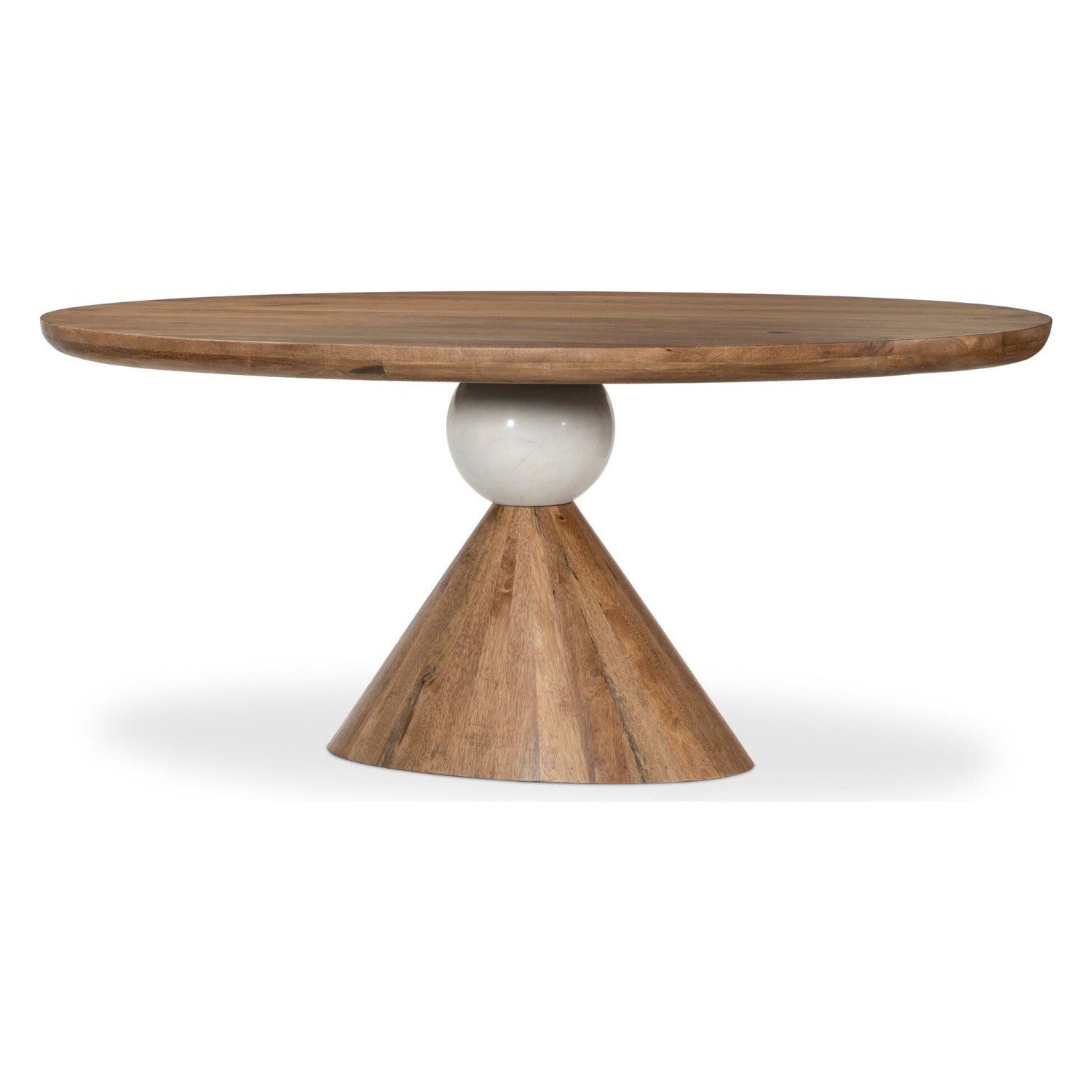 Four Hands Bibianna Honed White Oval Dining Table