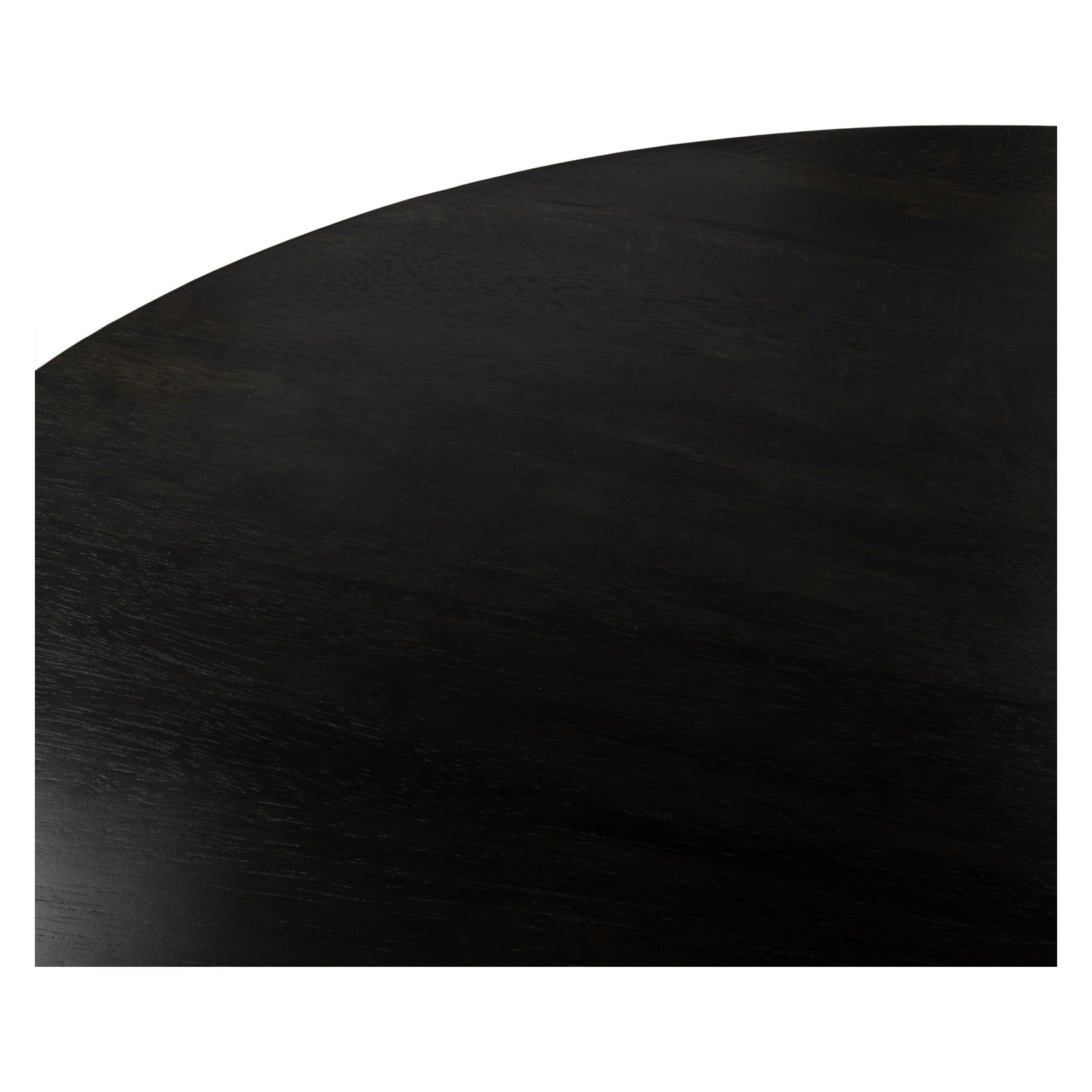 Four Hands Bibianna Worn Black Parawood Oval Dining Table