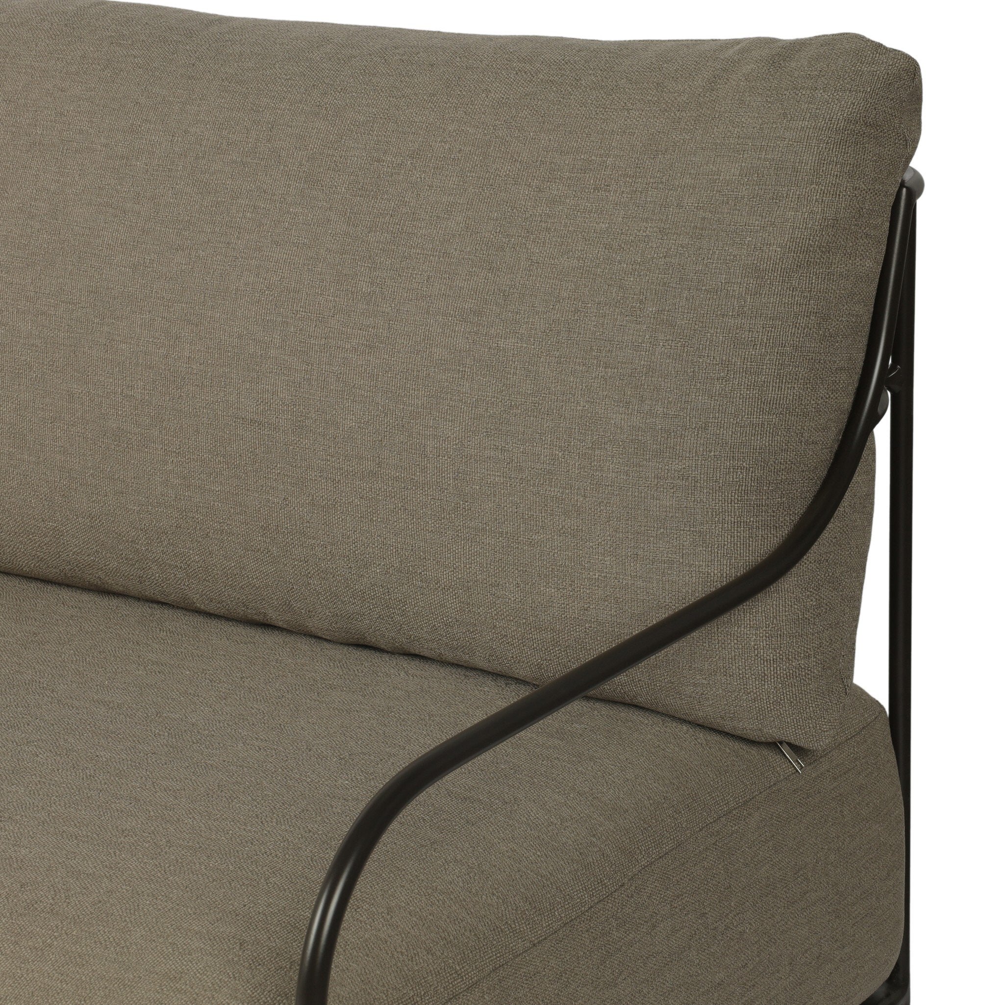 Four Hands Segovia Alessi Fawn Outdoor Sofa close-up detail 2