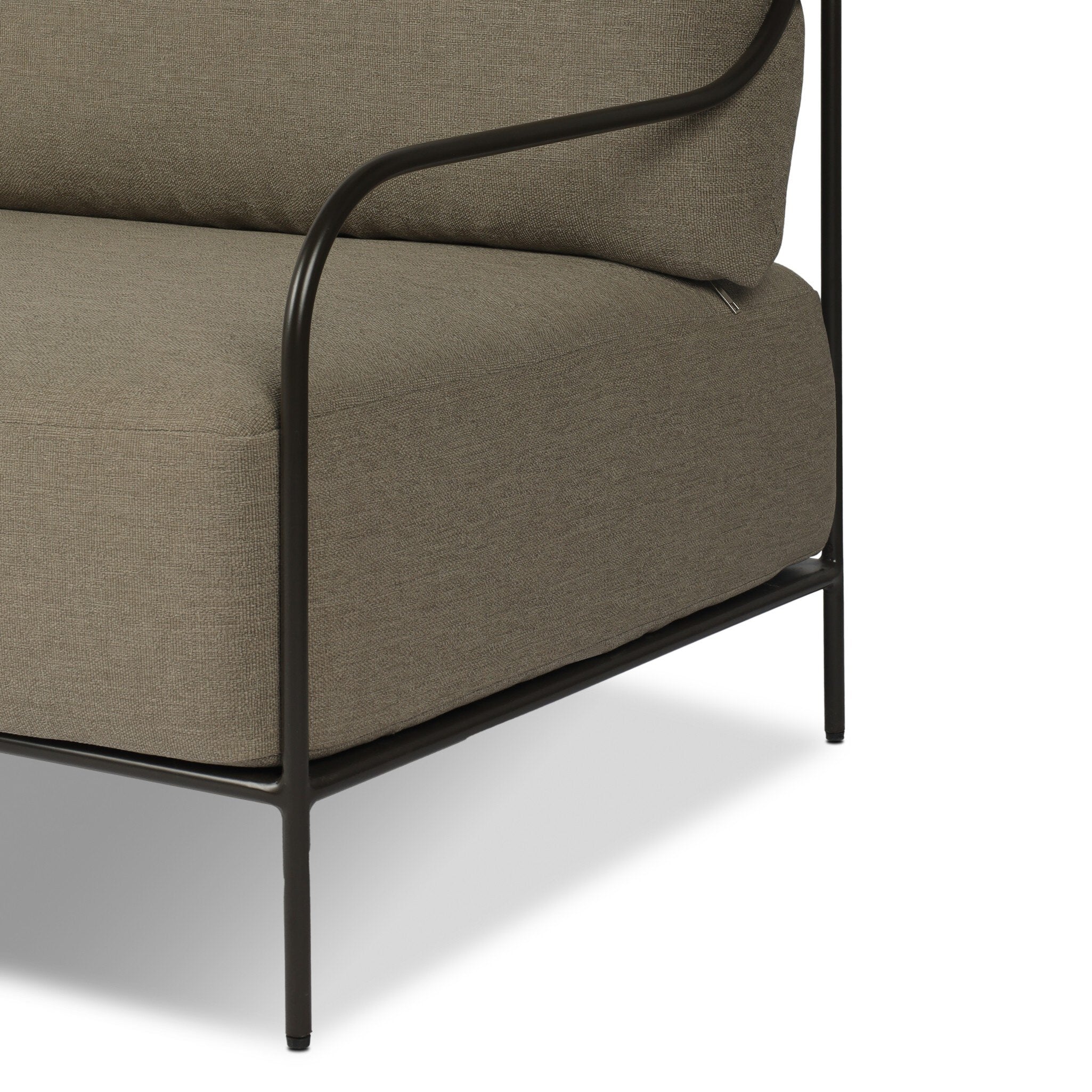 Four Hands Segovia Alessi Fawn Outdoor Sofa close-up detail 4