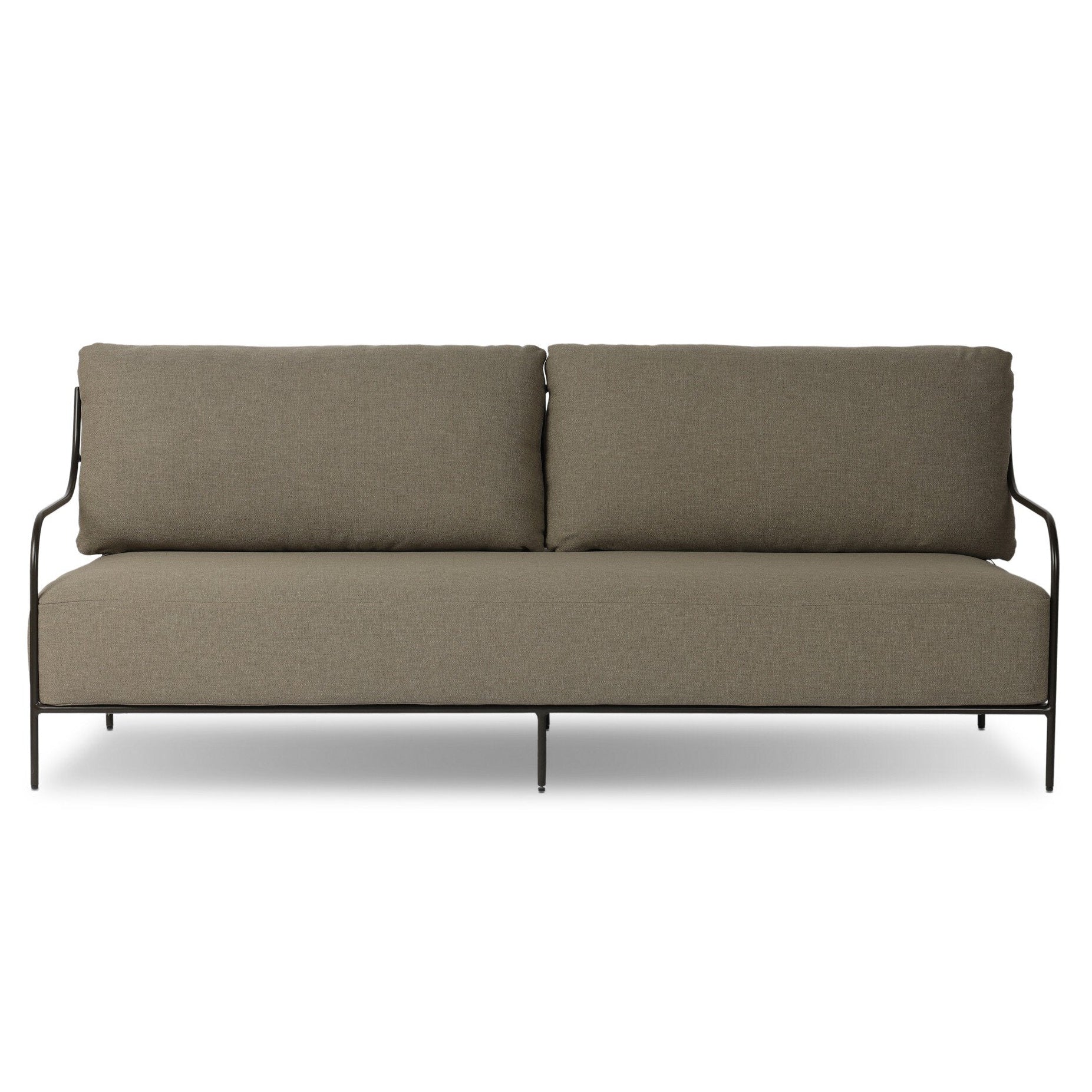 Four Hands Segovia Alessi Fawn Outdoor Sofa front view
