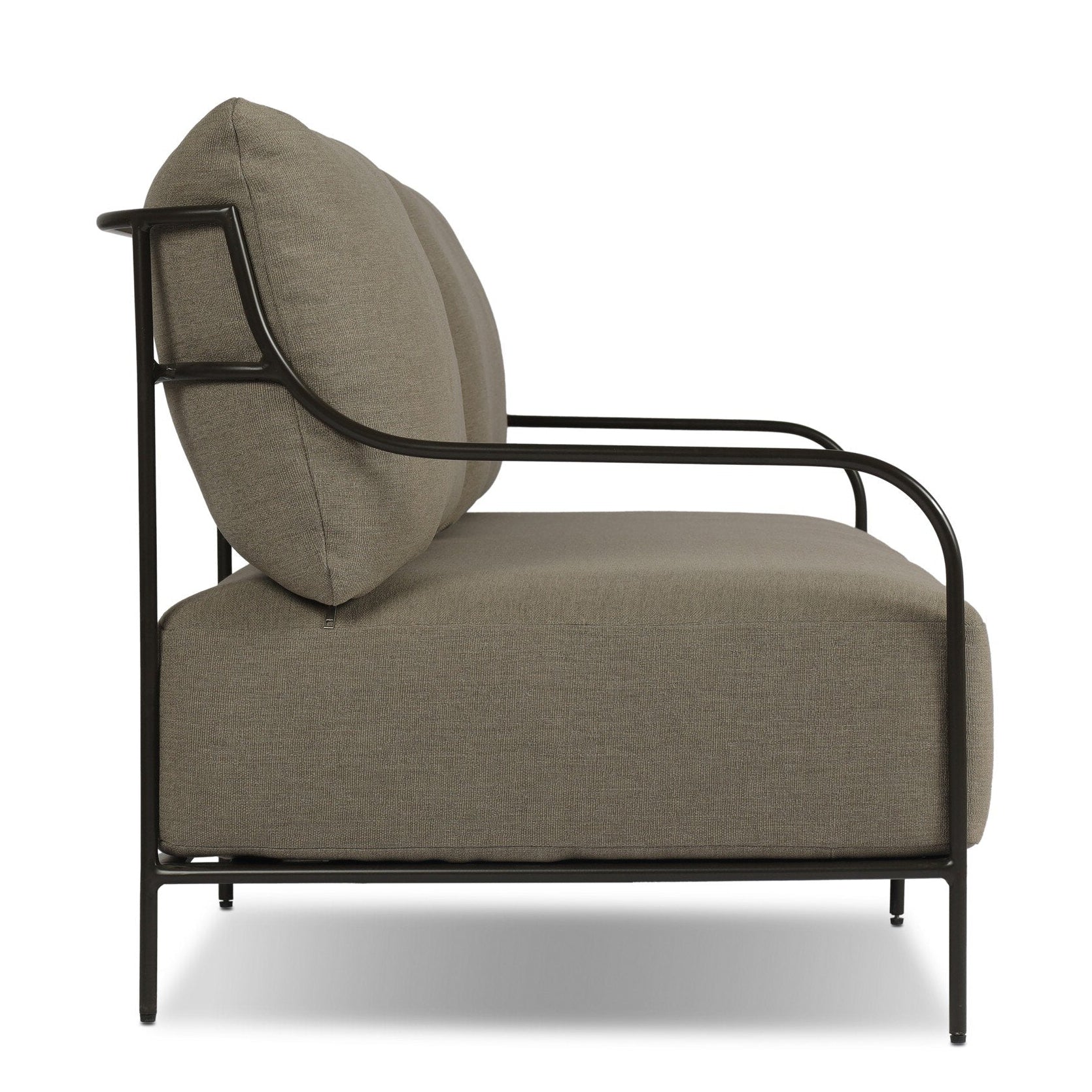 Four Hands Segovia Alessi Fawn Outdoor Sofa side view