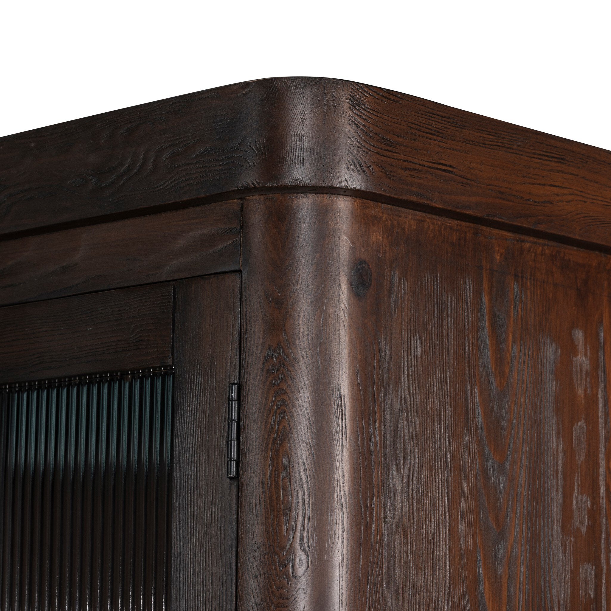 Four Hands Leopold Aged Hemlock Cabinet close-up detail 2