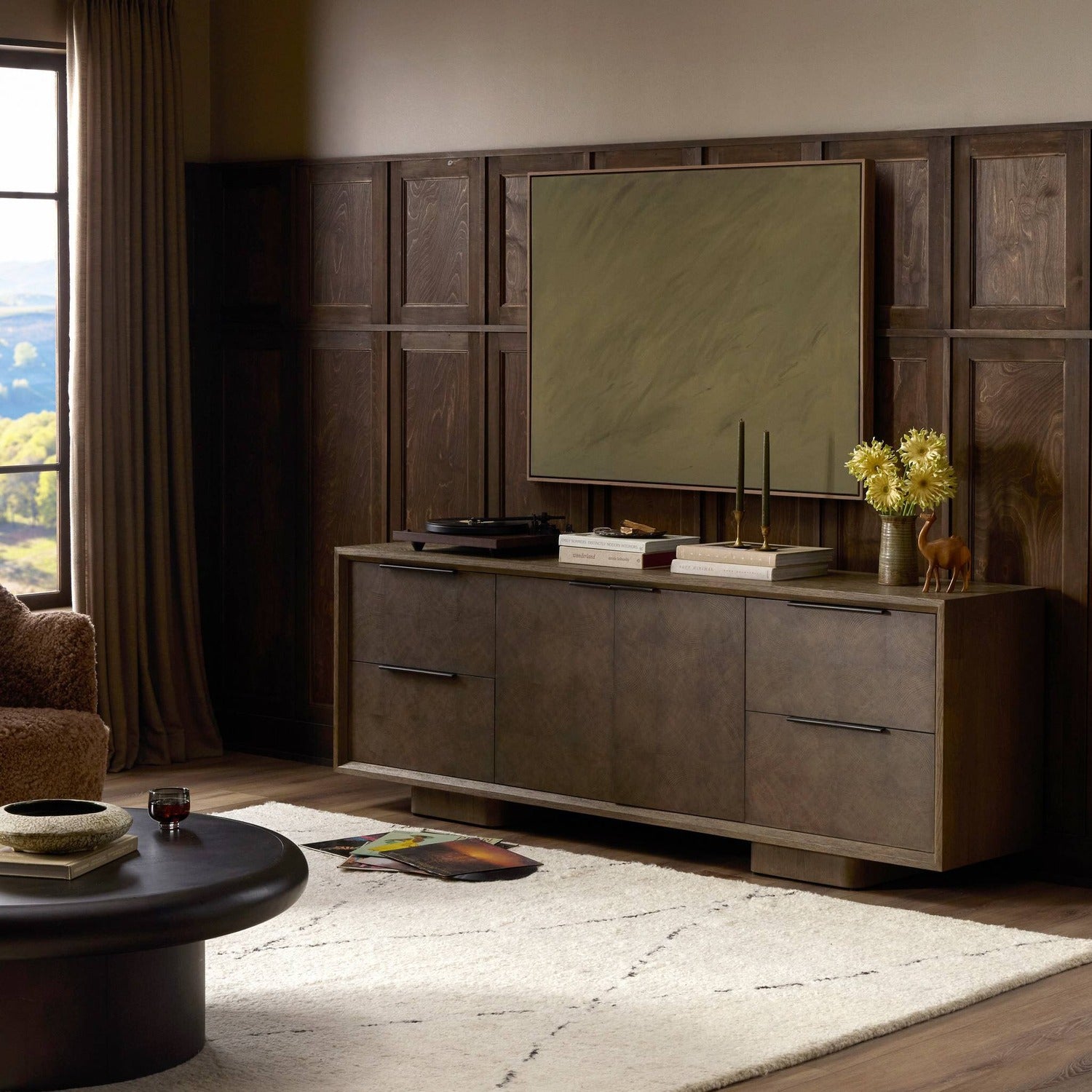 Four Hands Salta Brown Oak Media Console