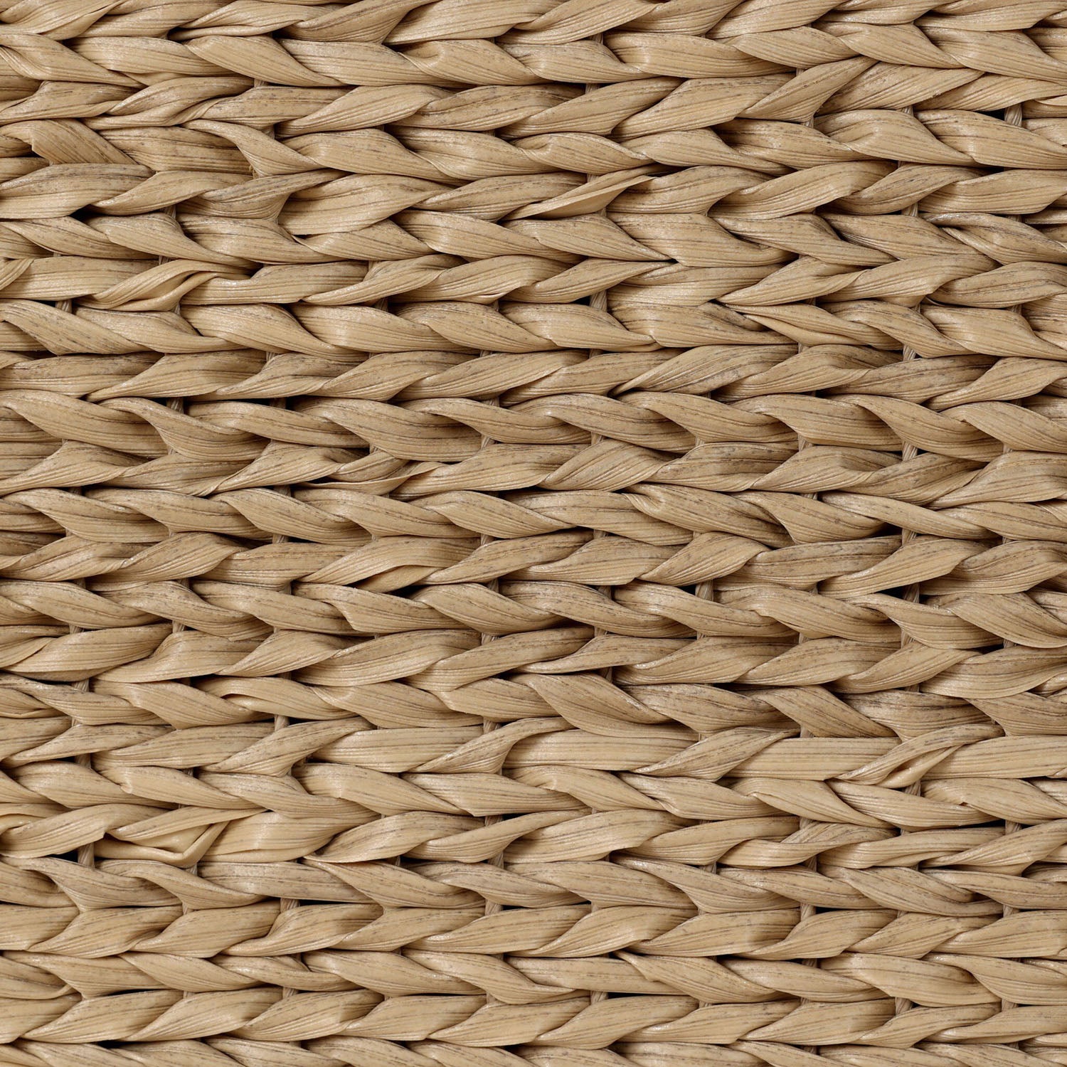 Four Hands Caney Outdoor Double Chaise in coastal weave with cream cushion, close-up detail, view 6
