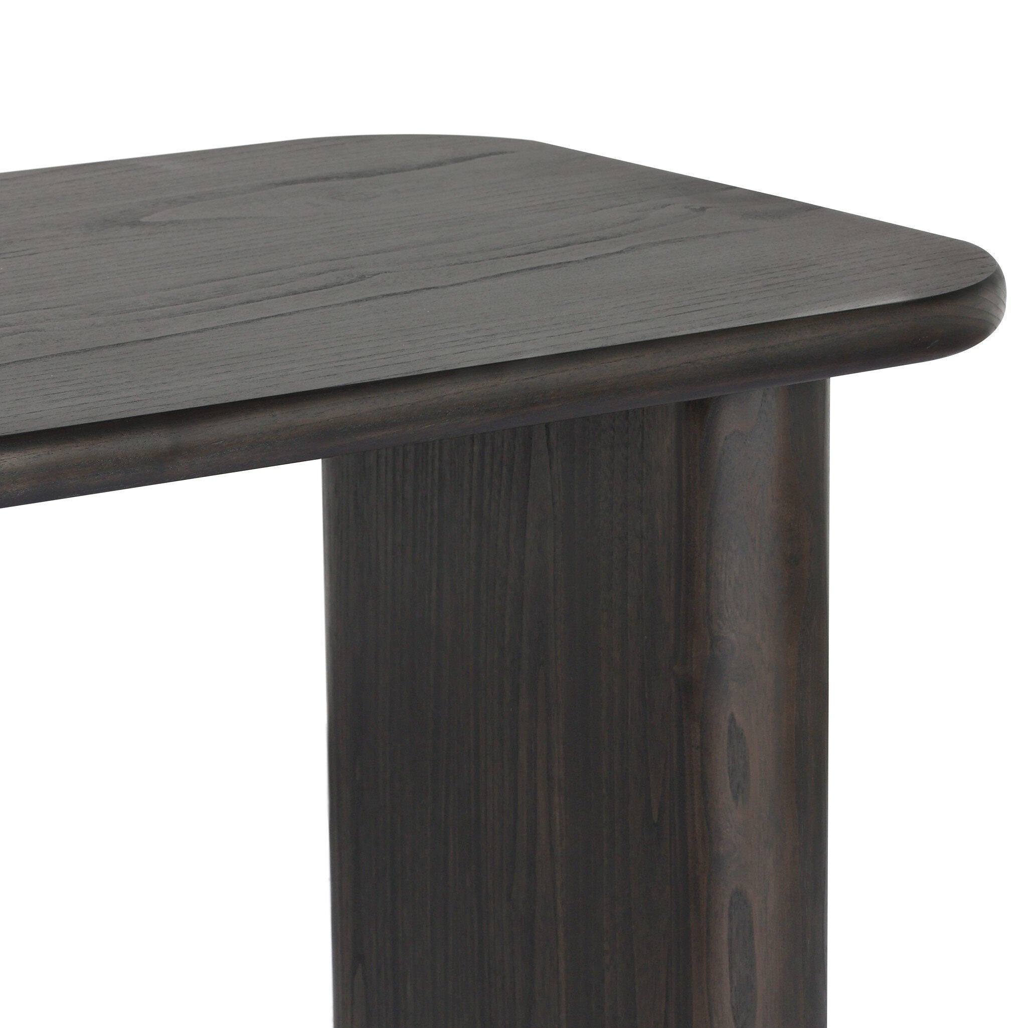Four Hands Hawthorne Smoked Black Sungkai Desk close-up detail 3
