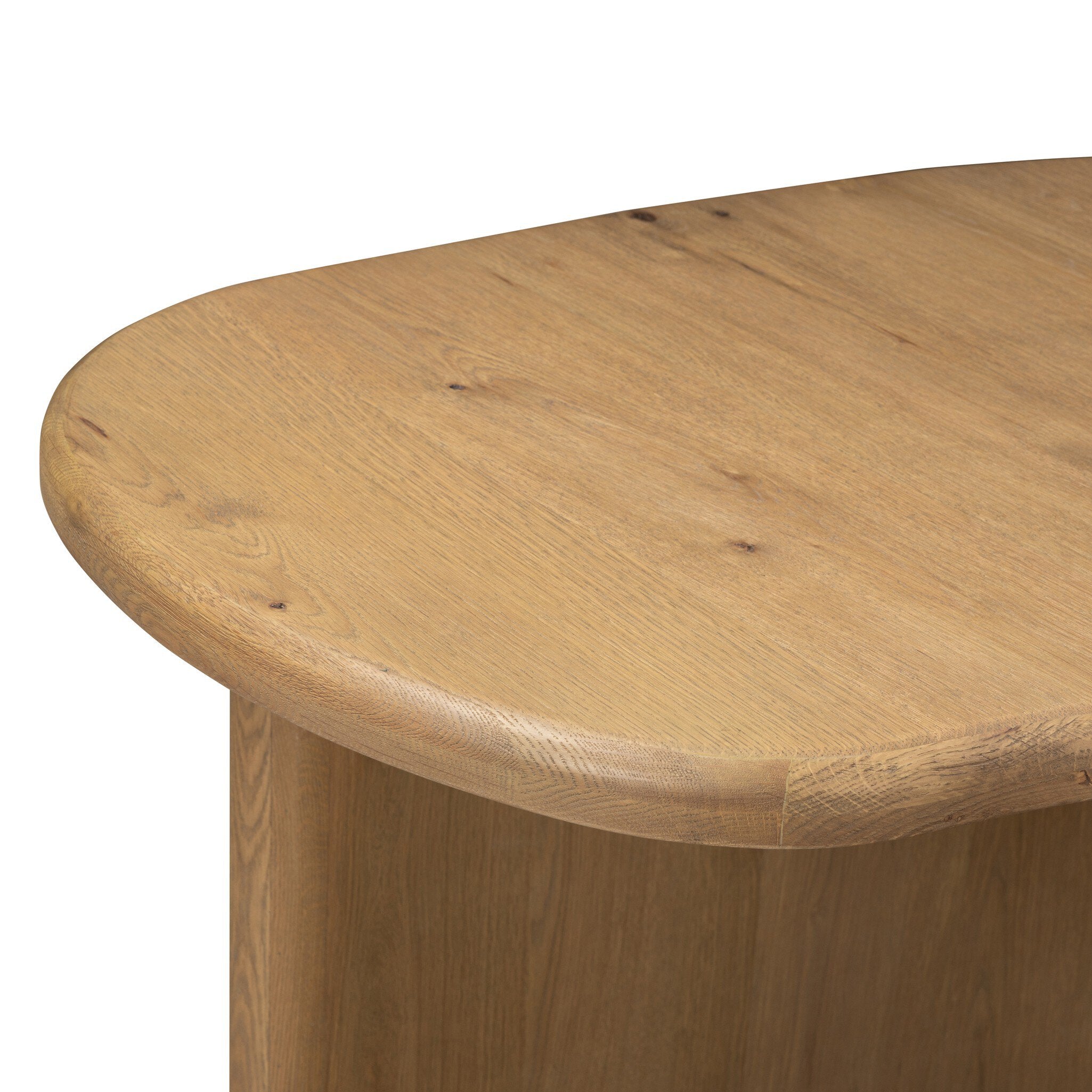 Four Hands Roan Aged Smoked Oak Desk close-up detail 3
