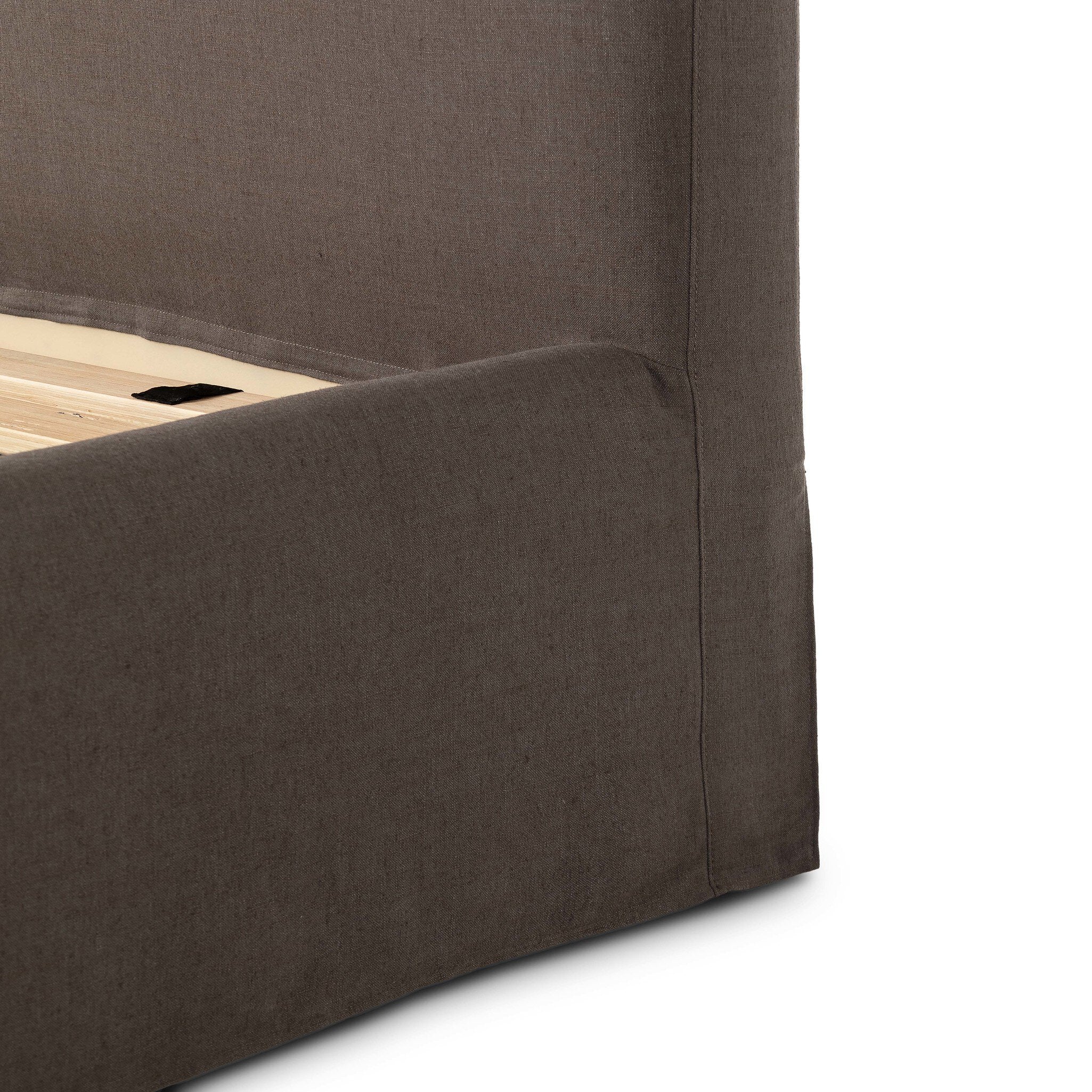 Four Hands Oasley Savoy Coffee Slipcover Bed