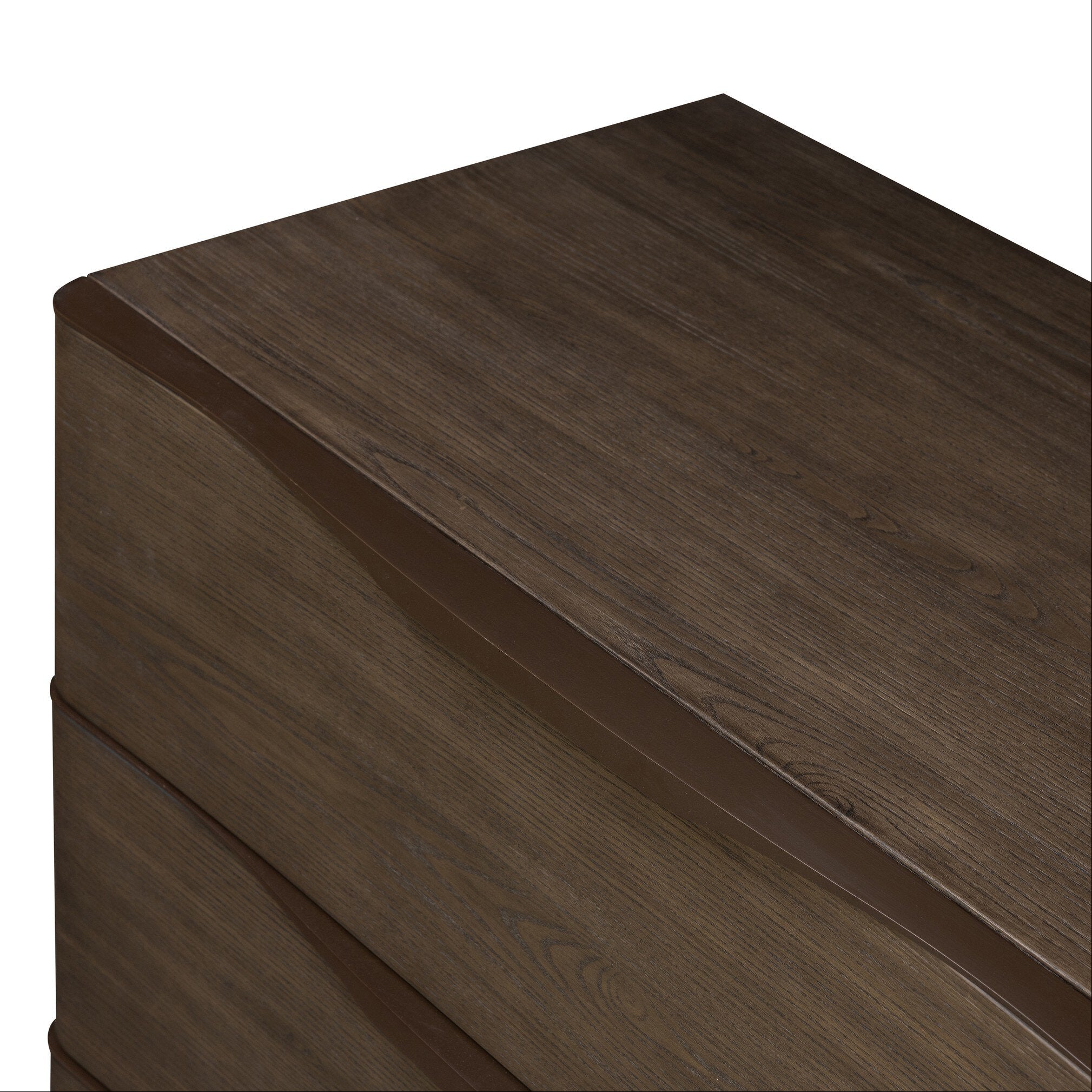 Four Hands Amiro Tumble Brown Ash 6 Drawer Dresser close-up detail 2