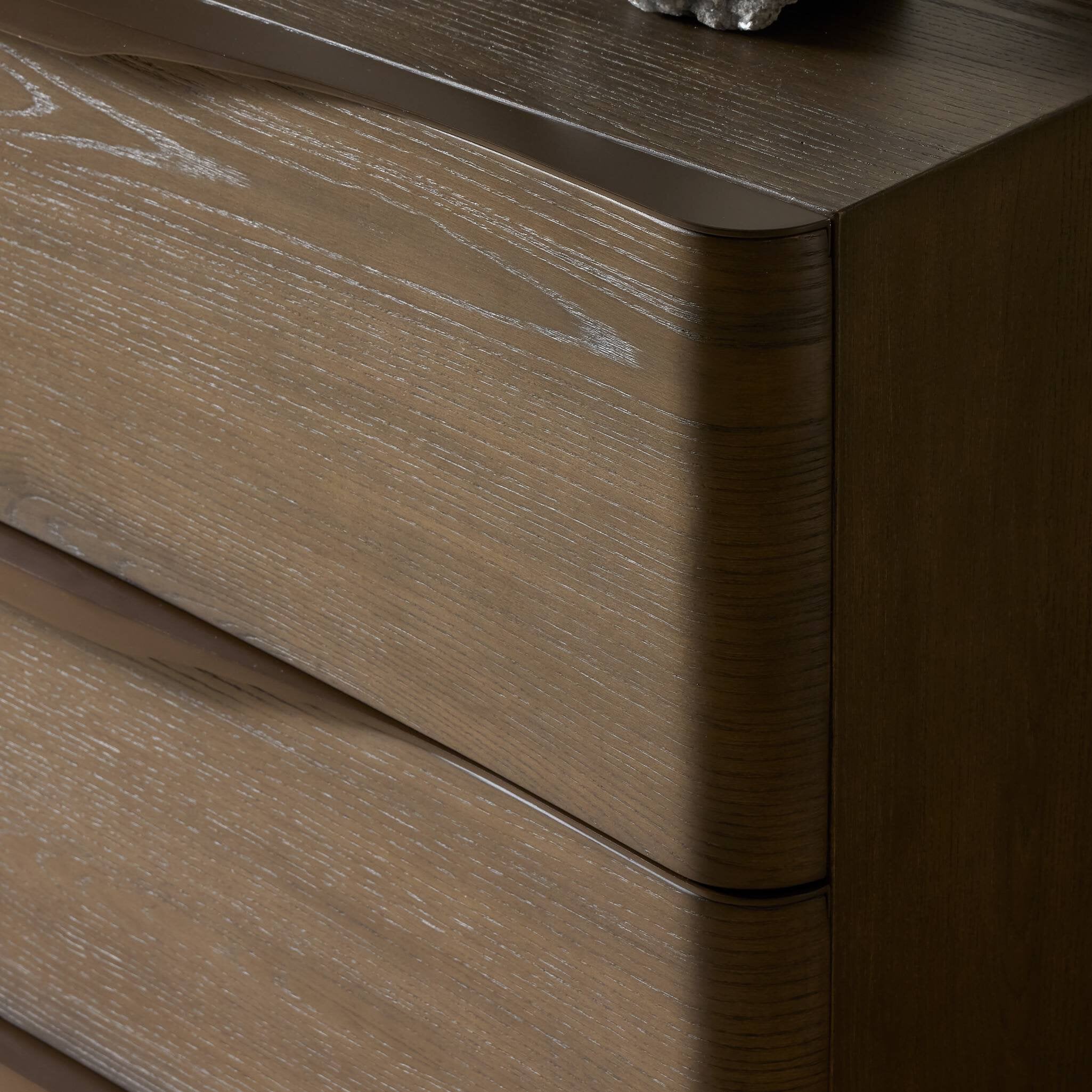 Four Hands Amiro Tumble Brown Ash 6 Drawer Dresser close-up detail 6