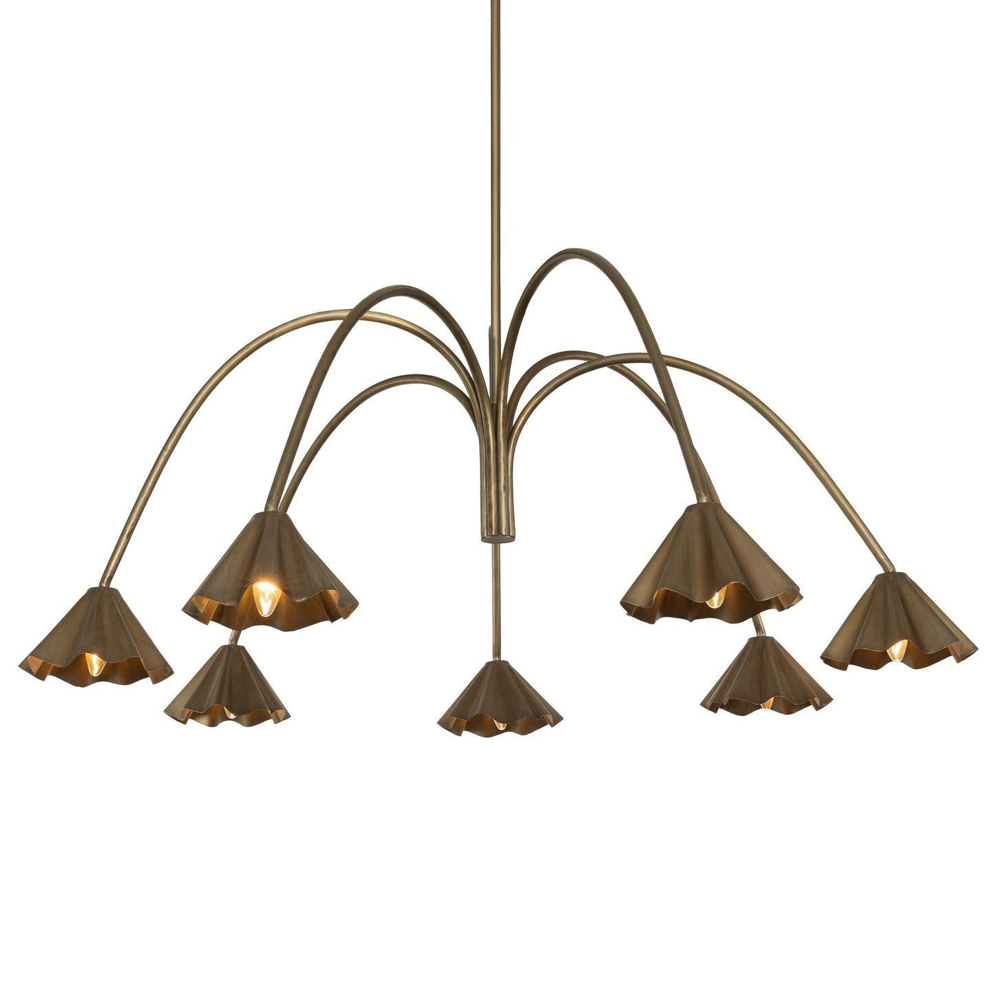 Four Hands Amabella Aged Antique Brass Chandelier