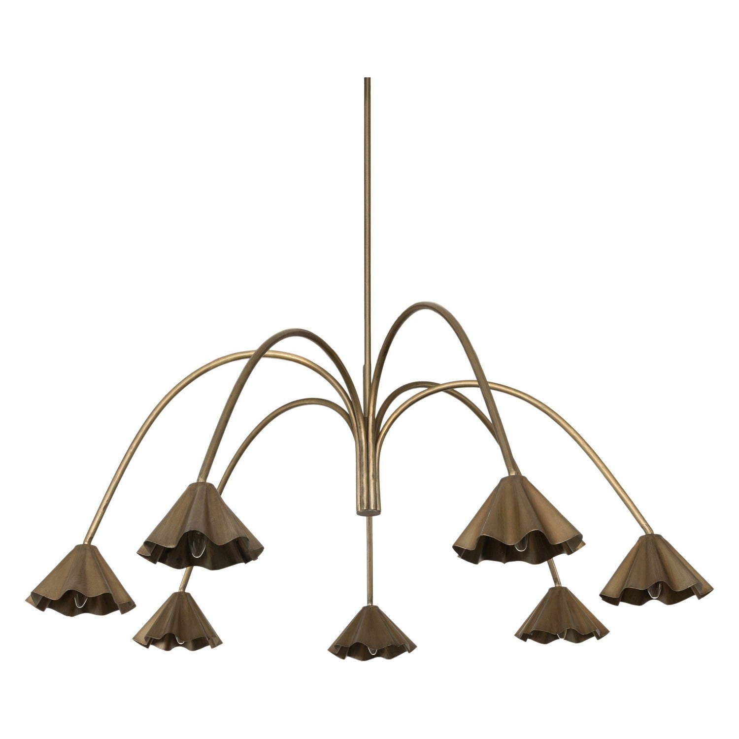 Four Hands Amabella Aged Antique Brass Chandelier