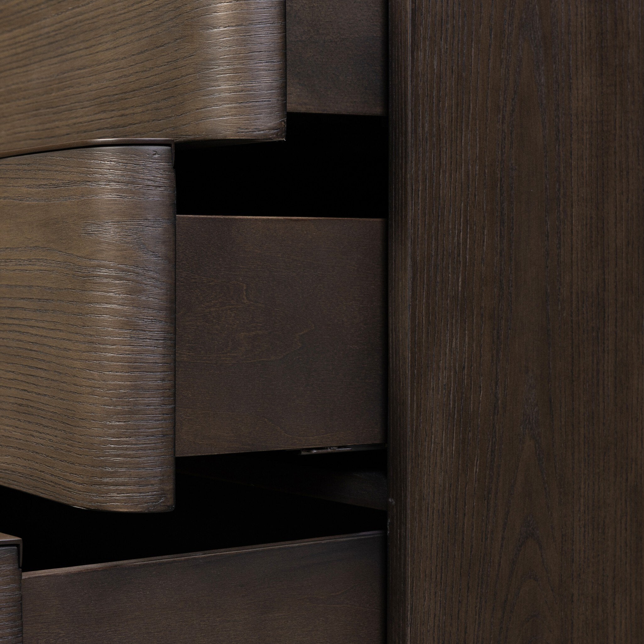 Four Hands Amiro Tumble Brown Ash Nightstand close-up detail 3