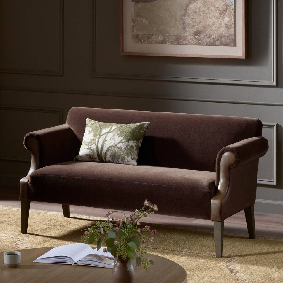 Four Hands Harvey Monte Chocolate Sofa