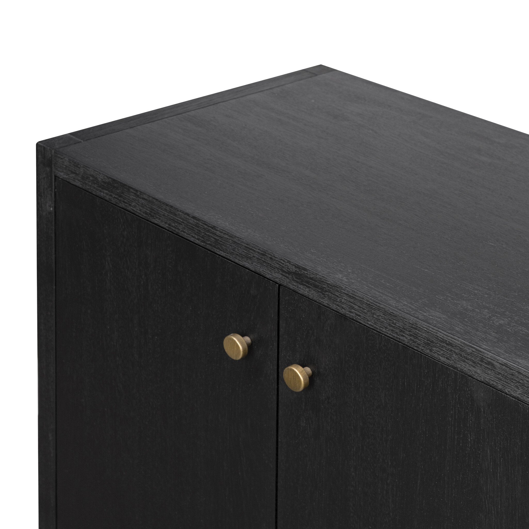 Four Hands Sullivan Black Acacia Media Console - detail 1