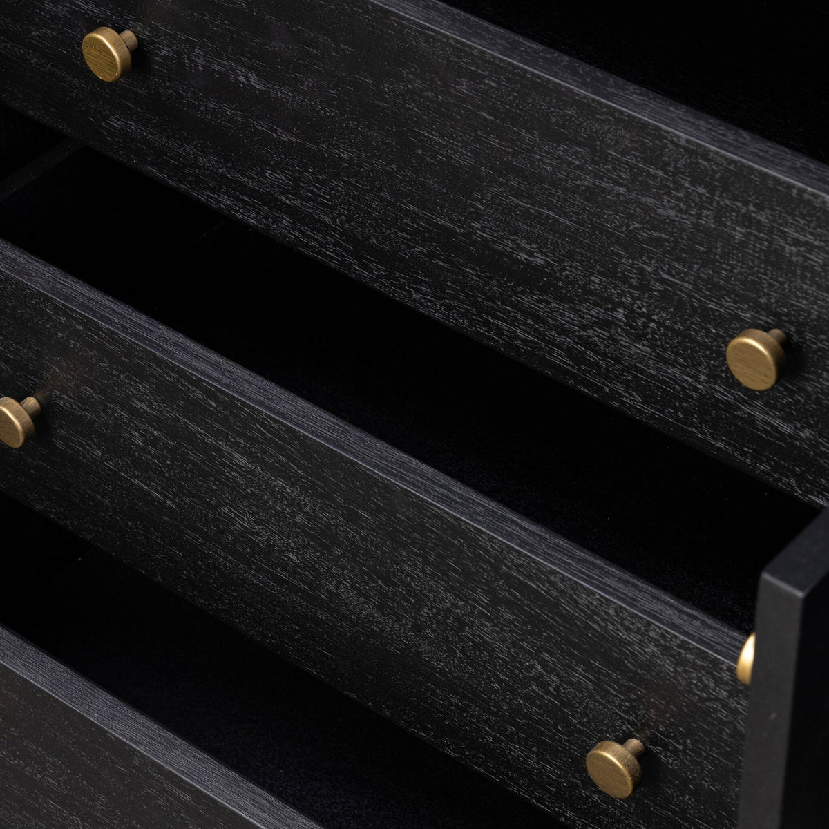 Four Hands Sullivan Black Acacia Media Console - detail 7