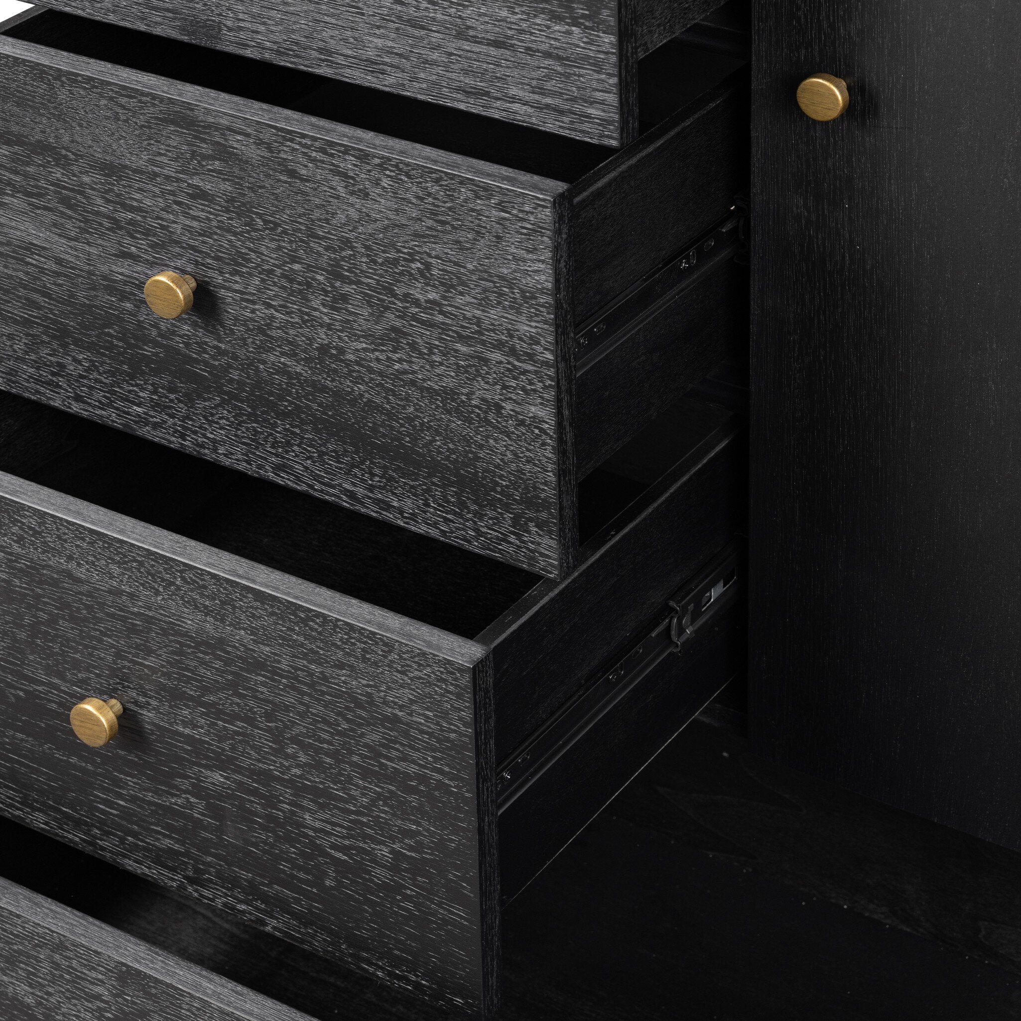 Four Hands Sullivan Black Acacia Chest - detail 6