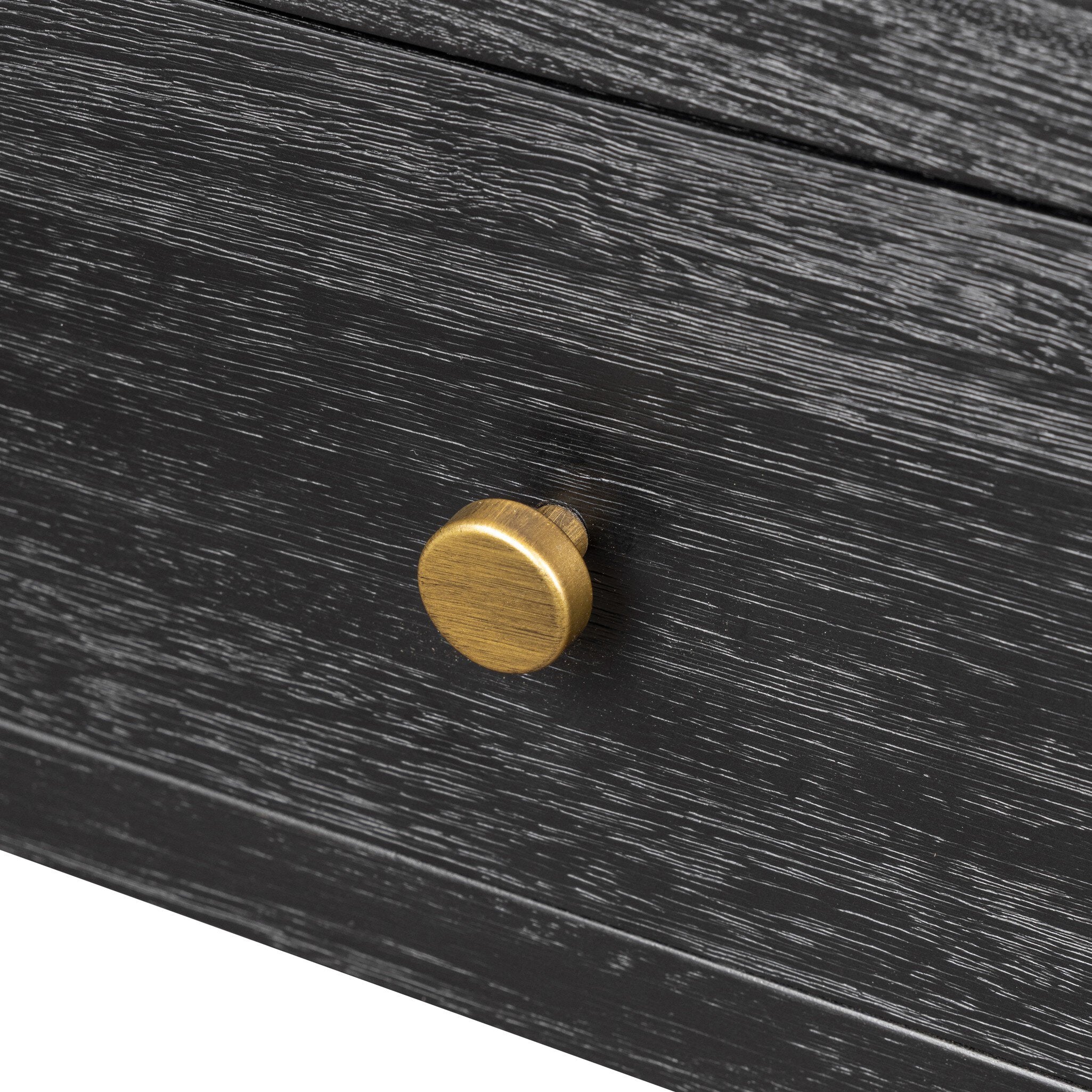 Four Hands Sullivan Black Acacia Small Nightstand - detail 4