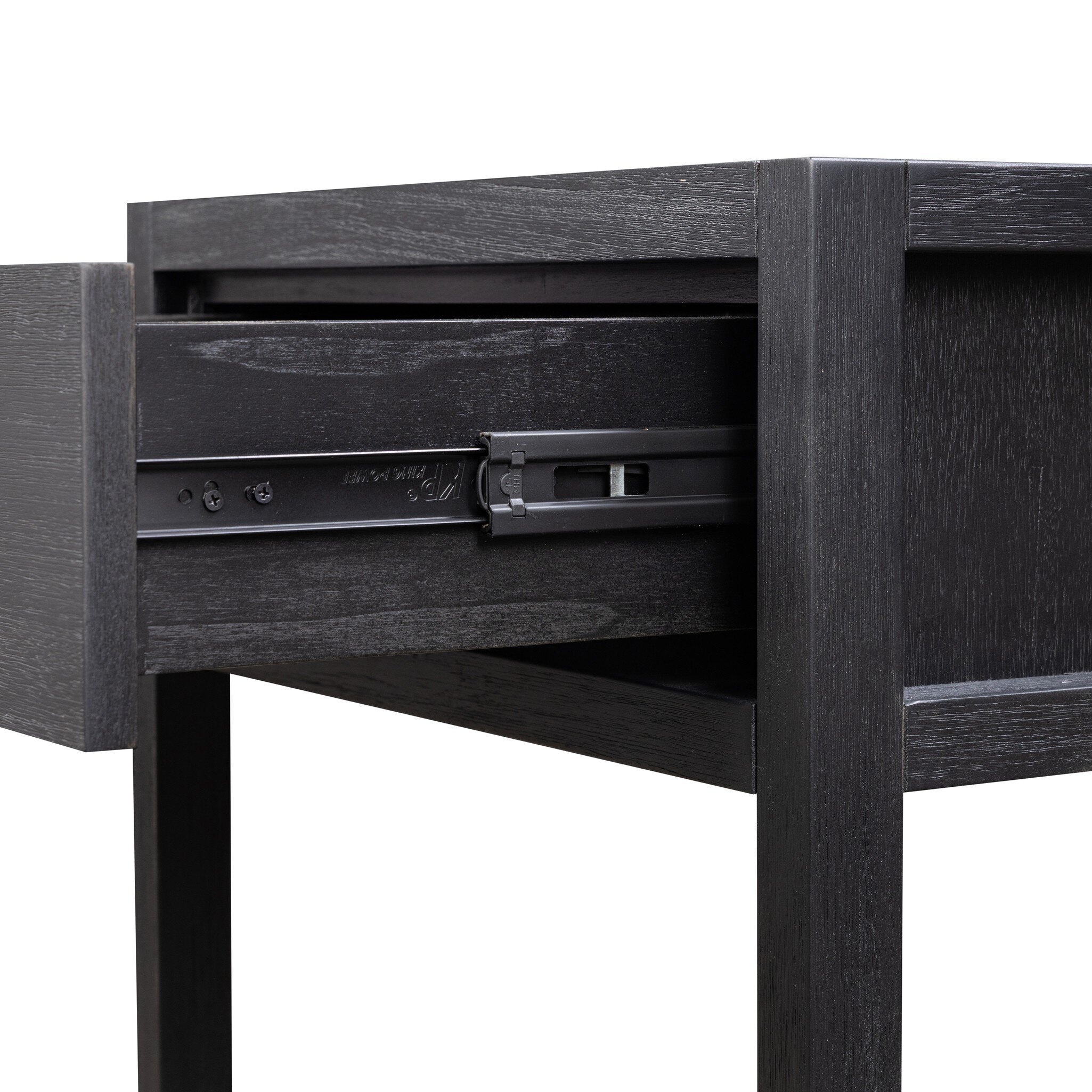 Four Hands Sullivan Black Acacia Small Nightstand - detail 7