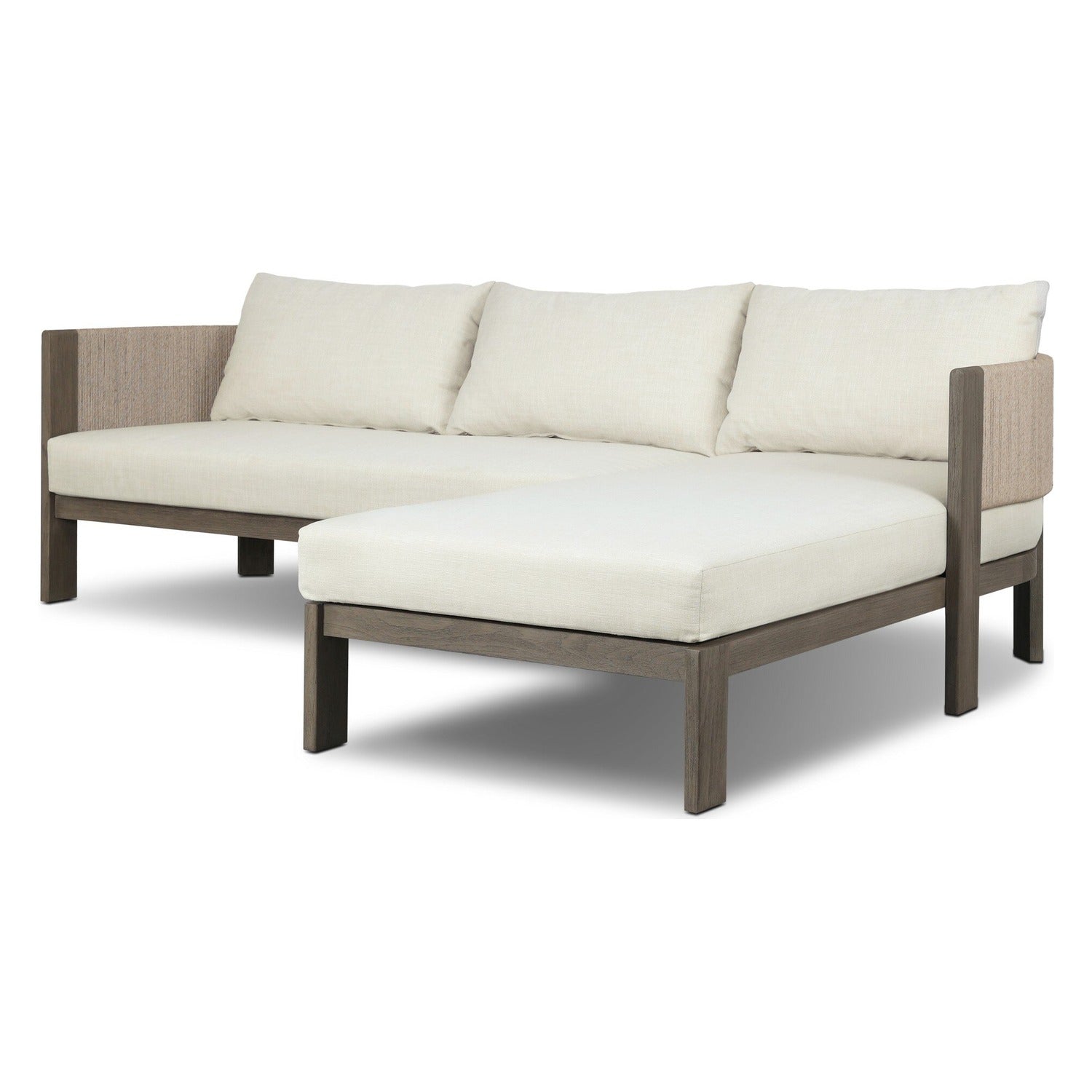 Four Hands Delancy Vergo Cream Outdoor 2-Piece Sectional Sofa