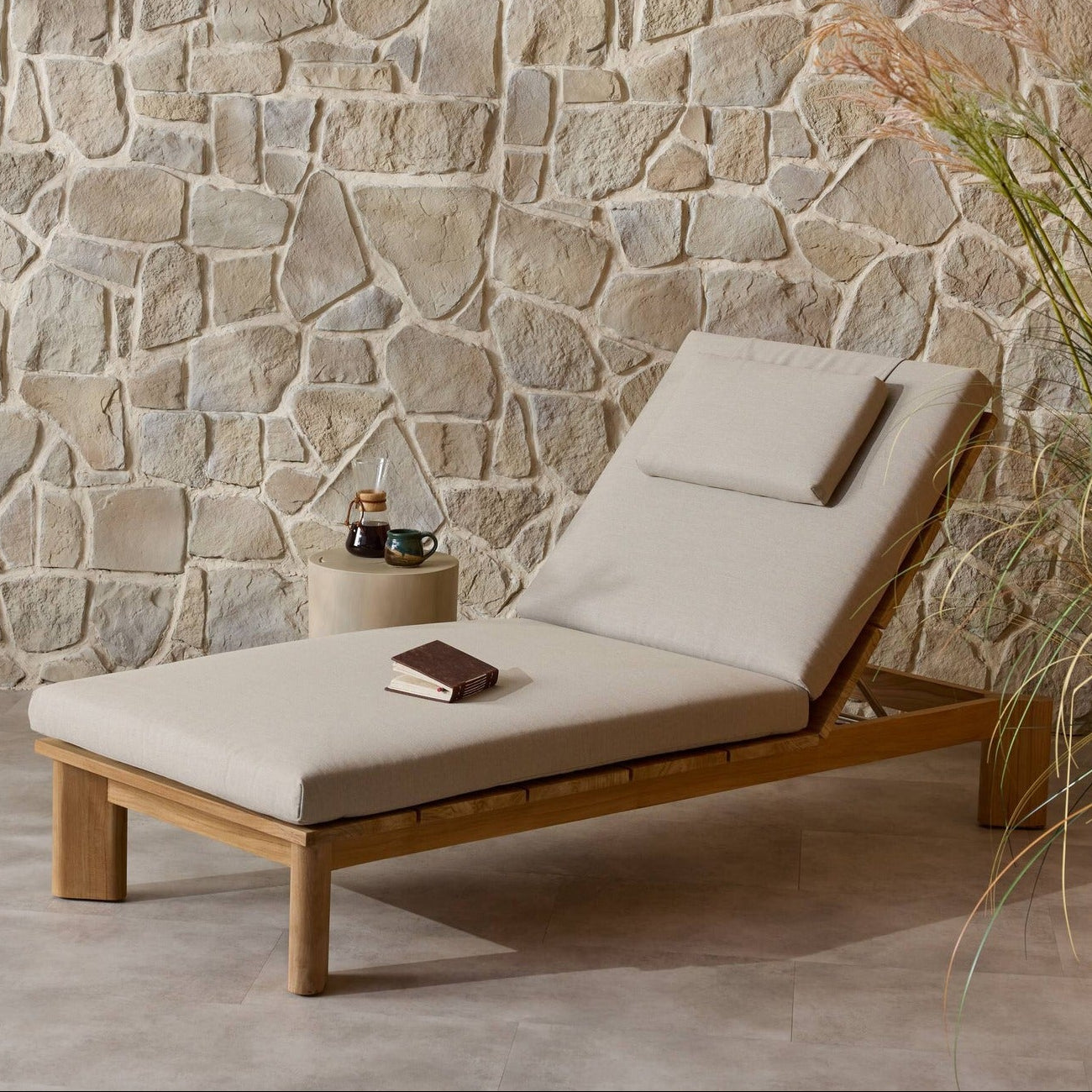 Four Hands Sterling Ibiza Mole Outdoor Chaise