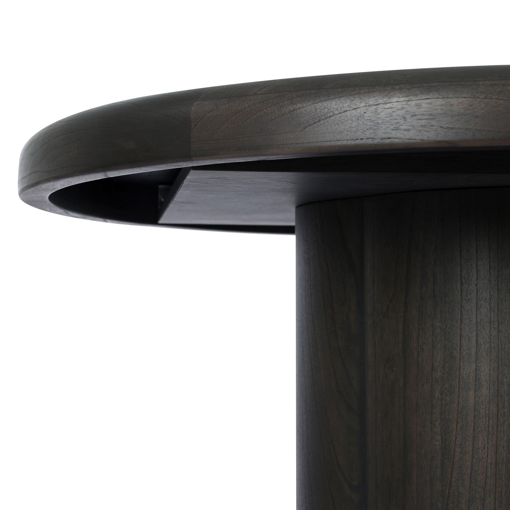 Four Hands Pemble Smoked Black Mindi Extension Dining Table - detail 3