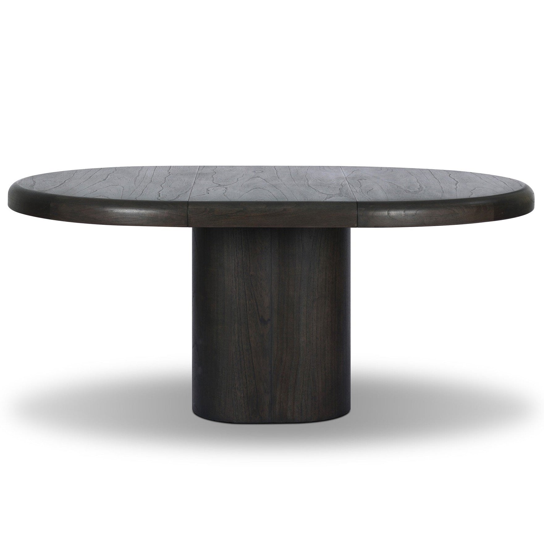 Four Hands Pemble Smoked Black Mindi Extension Dining Table - front view (view 2)