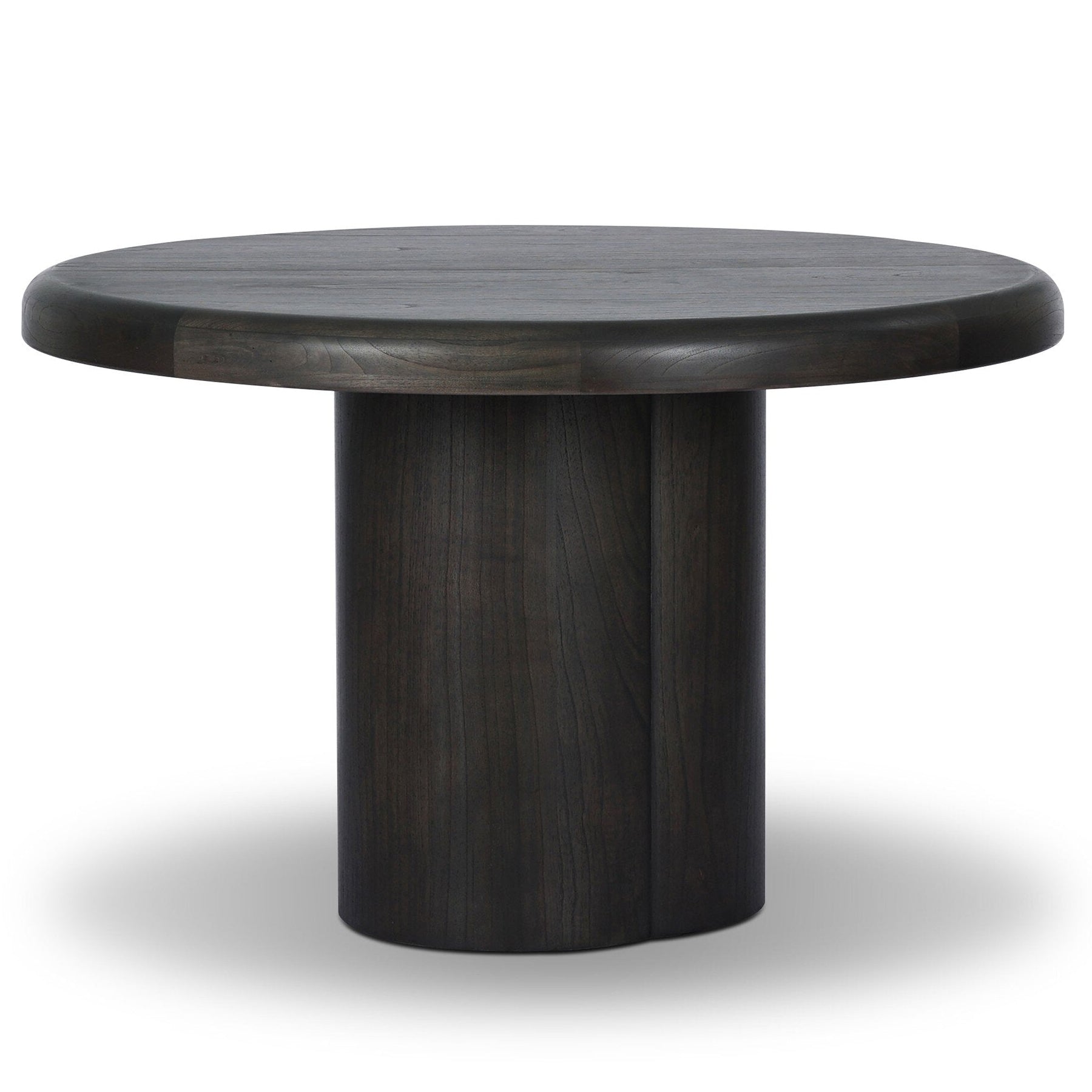 Four Hands Pemble Smoked Black Mindi Extension Dining Table - side view