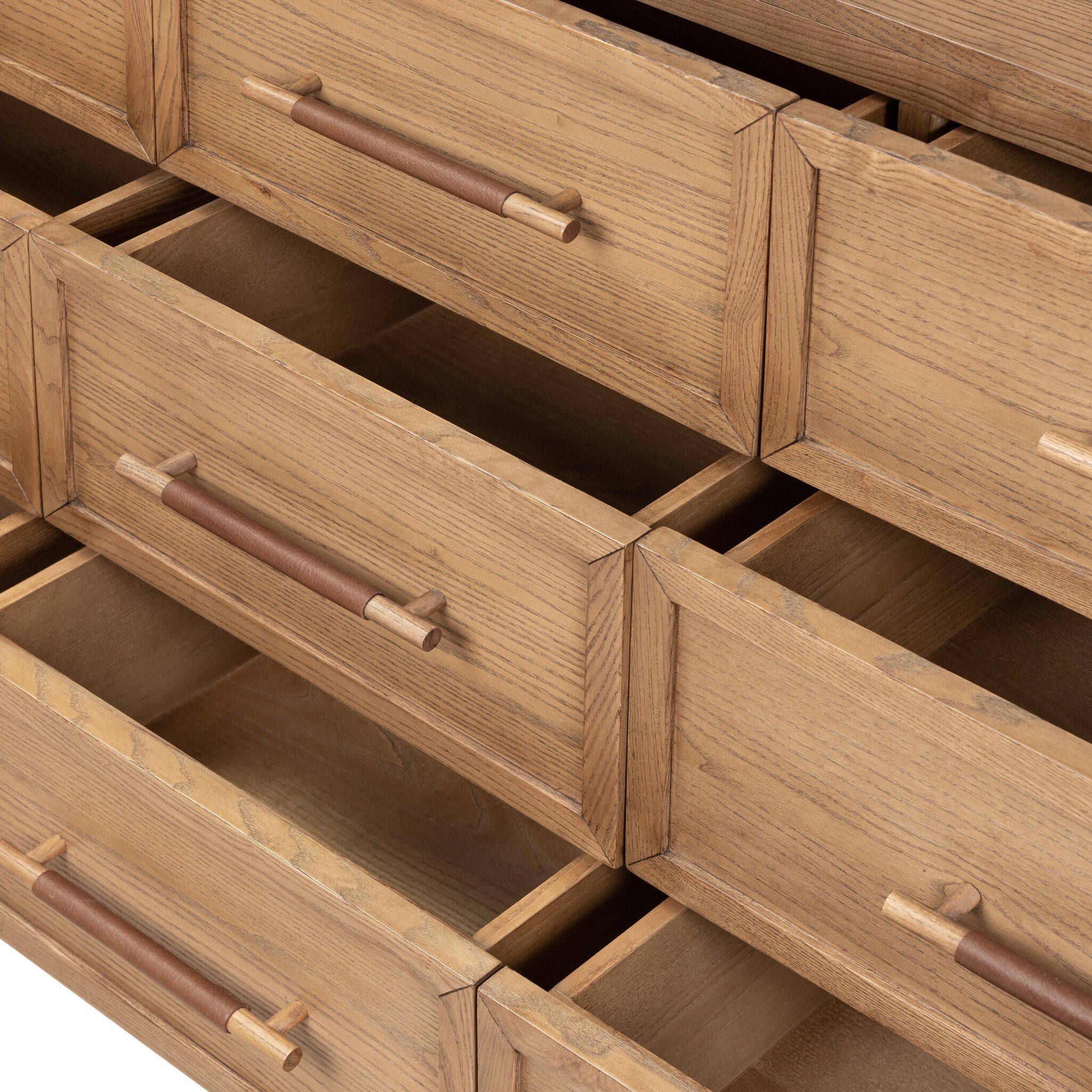 Four Hands Salado Natural Ash 9 Drawer Dresser - detail 6
