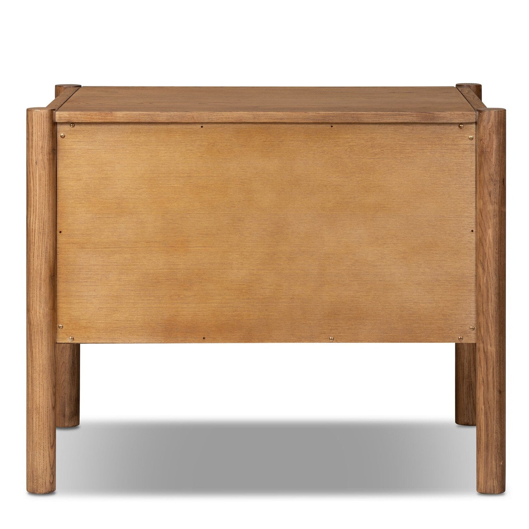 Four Hands Salado Natural Ash 2 Drawer Nightstand - back view