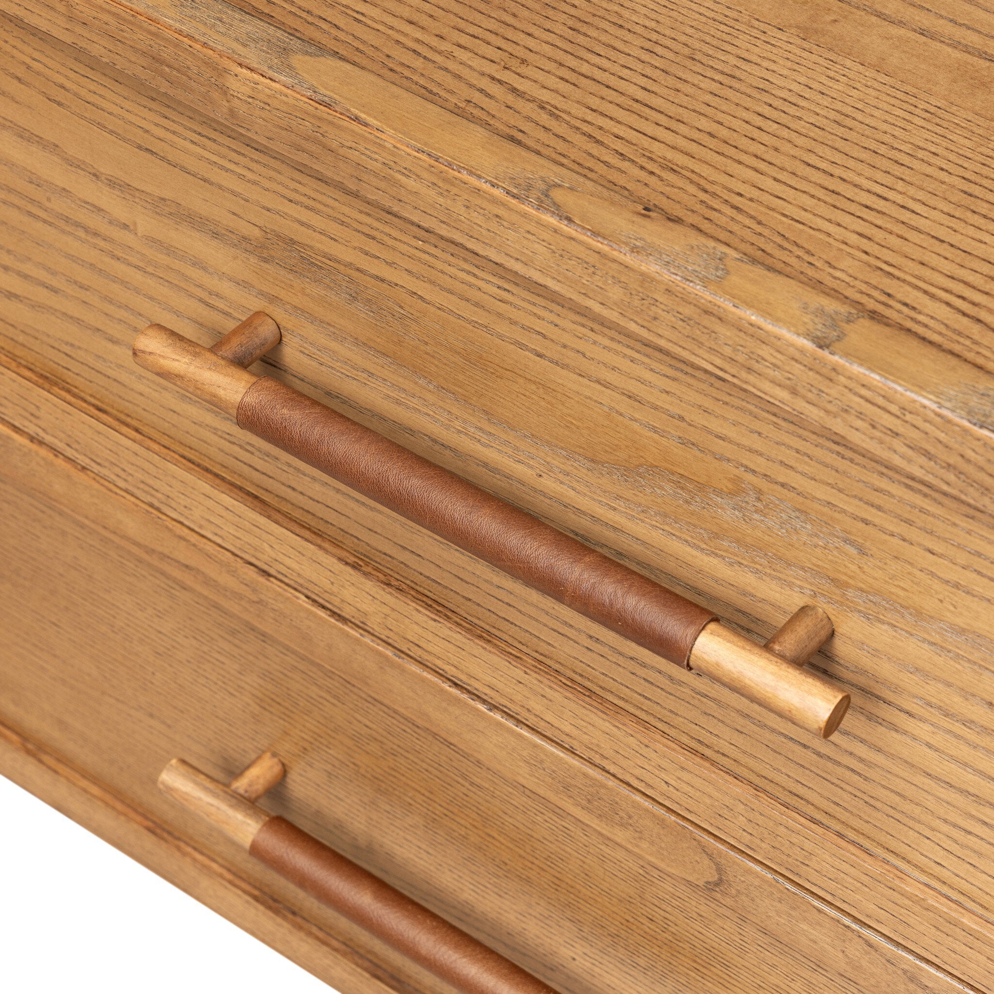 Four Hands Salado Natural Ash 2 Drawer Nightstand - detail 4