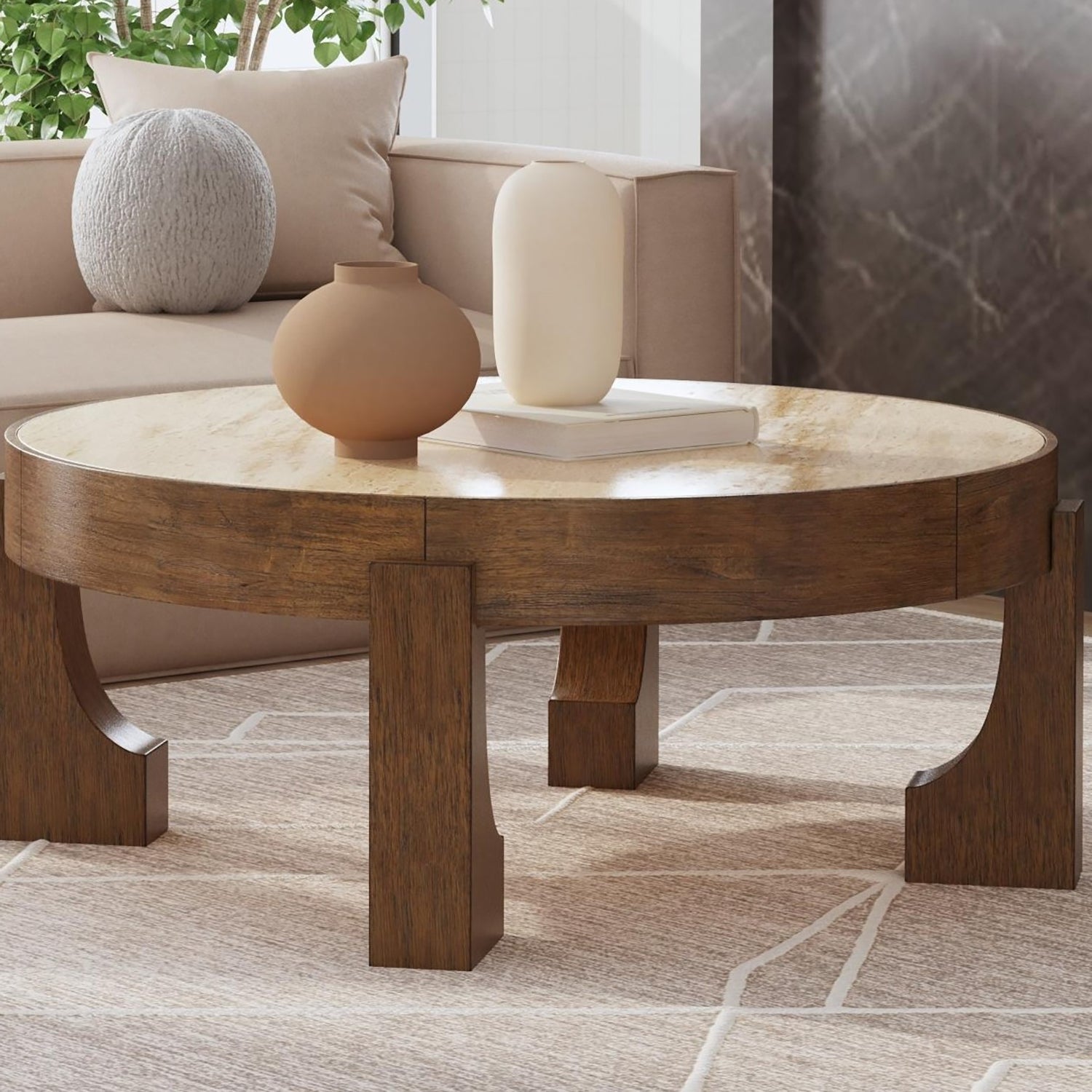 Bassett Mirror Canyon Cocktail Table