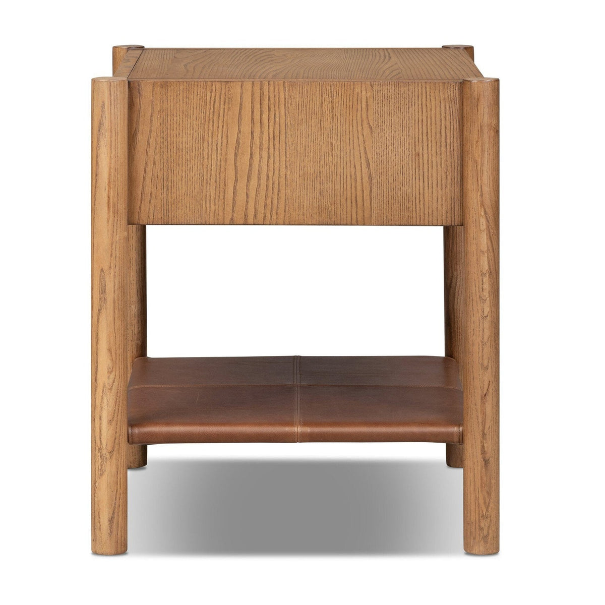 Four Hands Salado Natural Ash 1 Drawer Nightstand - side view