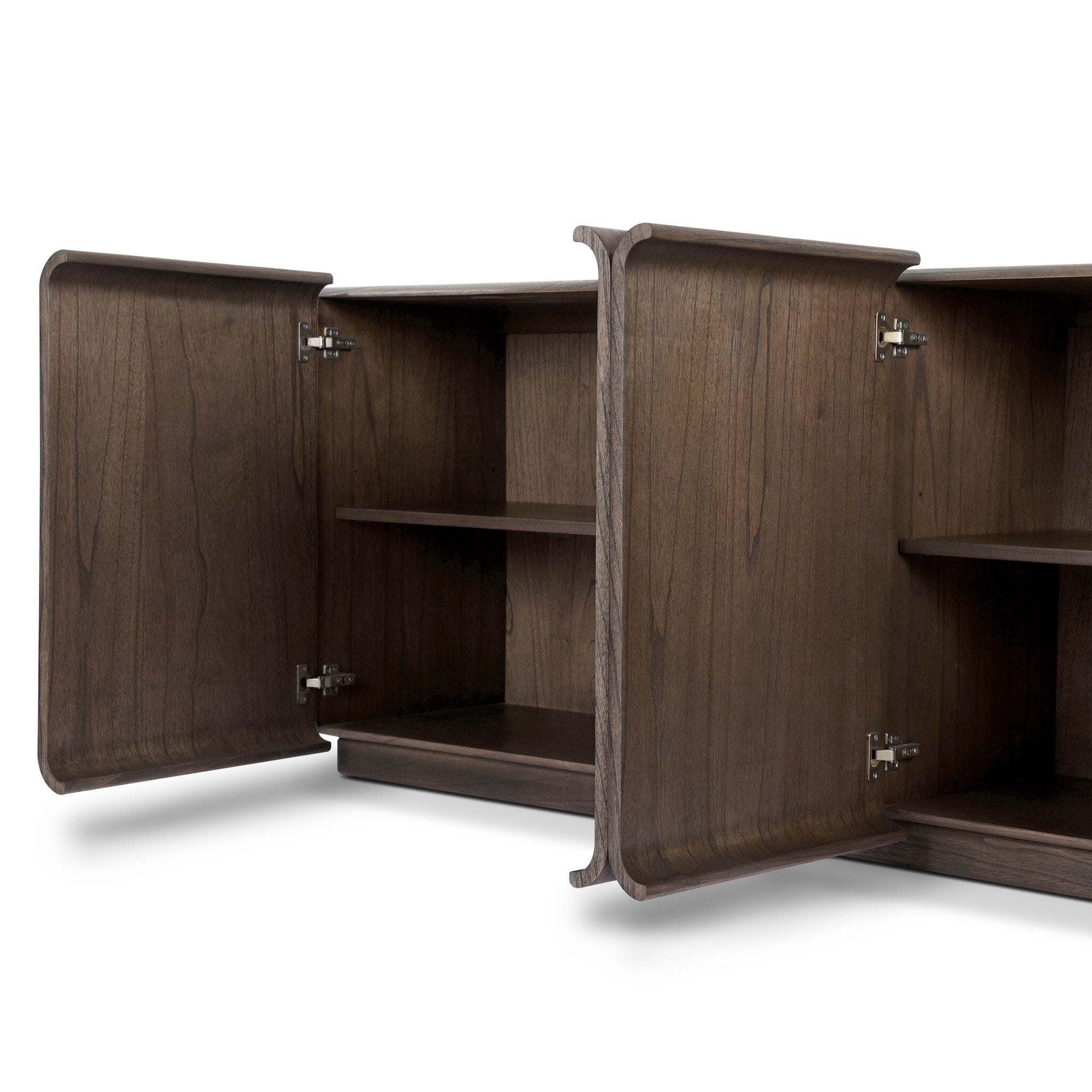 Four Hands Arlet Stained Saddle Brown Mindi Sideboard close-up detail