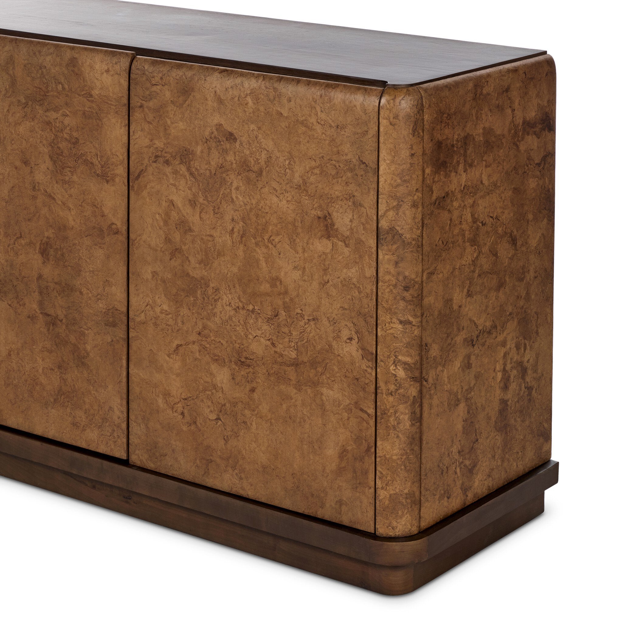 Four Hands Cambros Dark Bark Paper Sideboard close-up detail