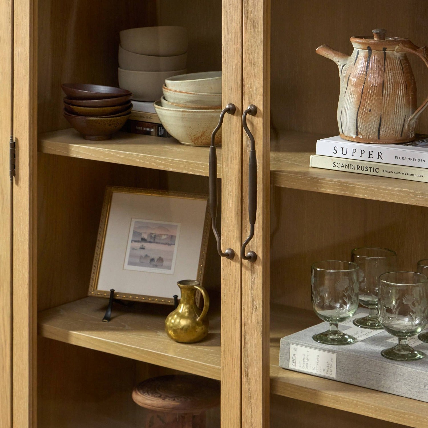 Four Hands Gates Light Natural Oak Cabinet