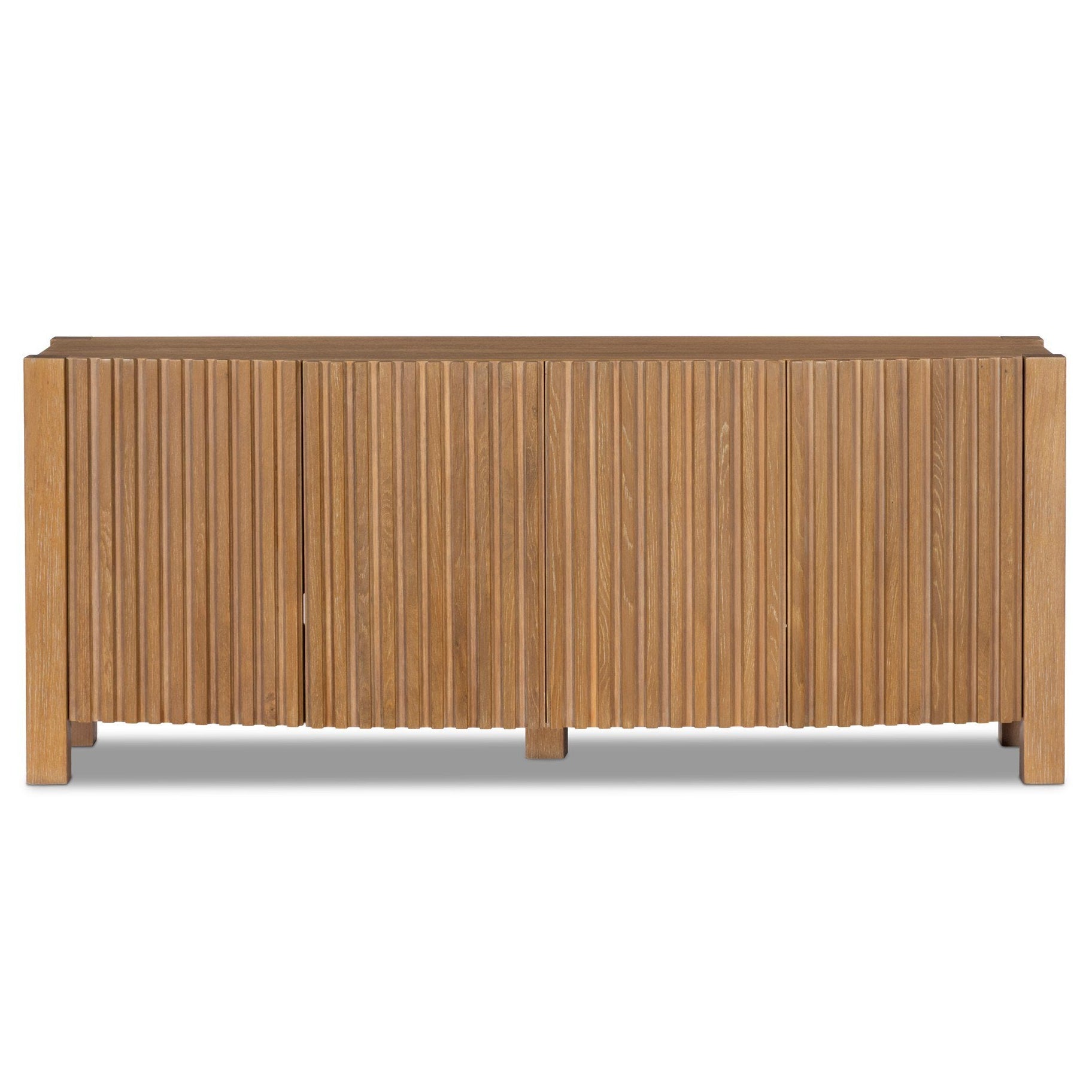 Four Hands Tristan Light Natural Oak Media Console front view