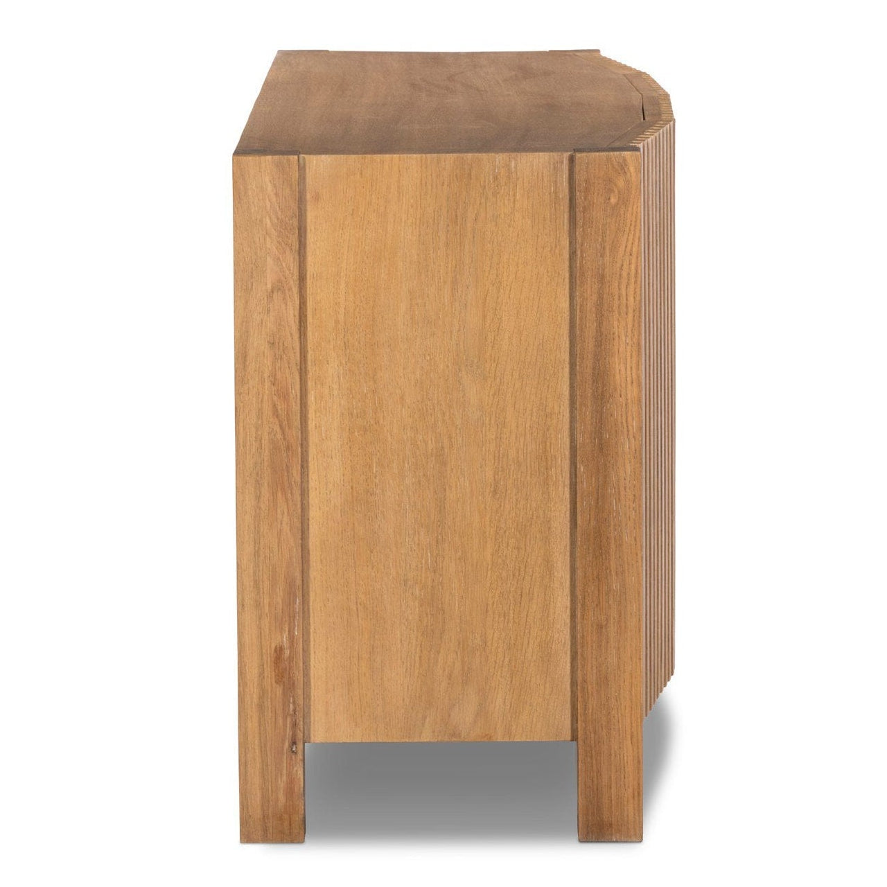 Four Hands Tristan Light Natural Oak Media Console side view