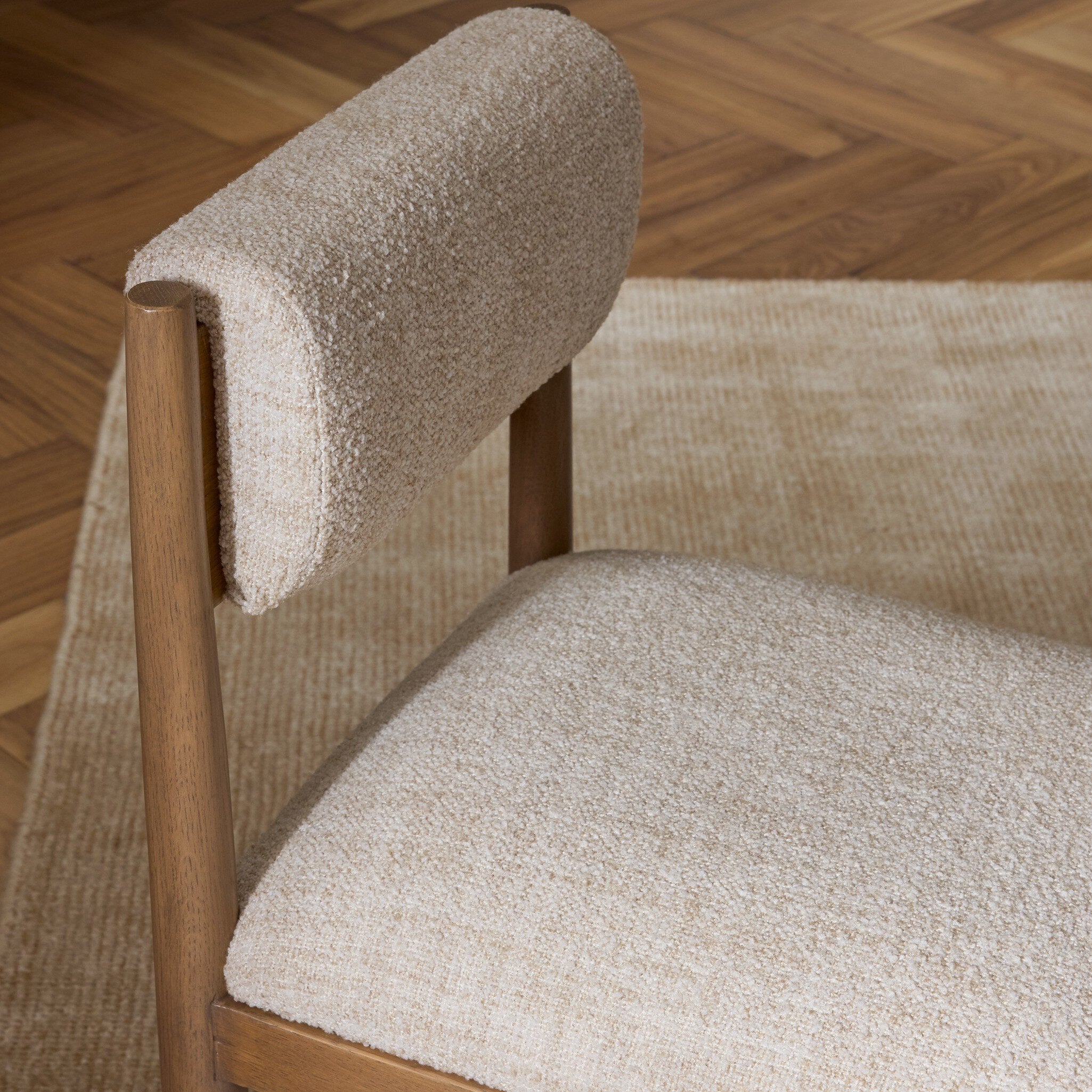 Four Hands Frantz Yuma Cream Dining Chair detail view 6